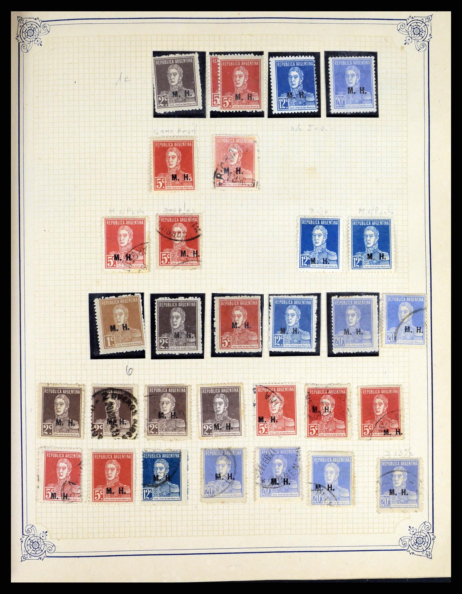 38162 0036 - Stamp collection 38162 Argentina service 1913-1931.