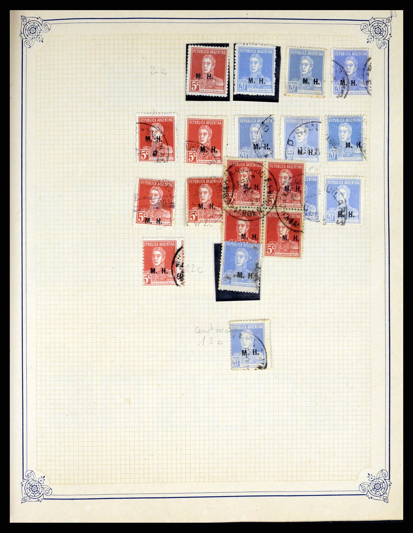 38162 0037 - Stamp collection 38162 Argentina service 1913-1931.