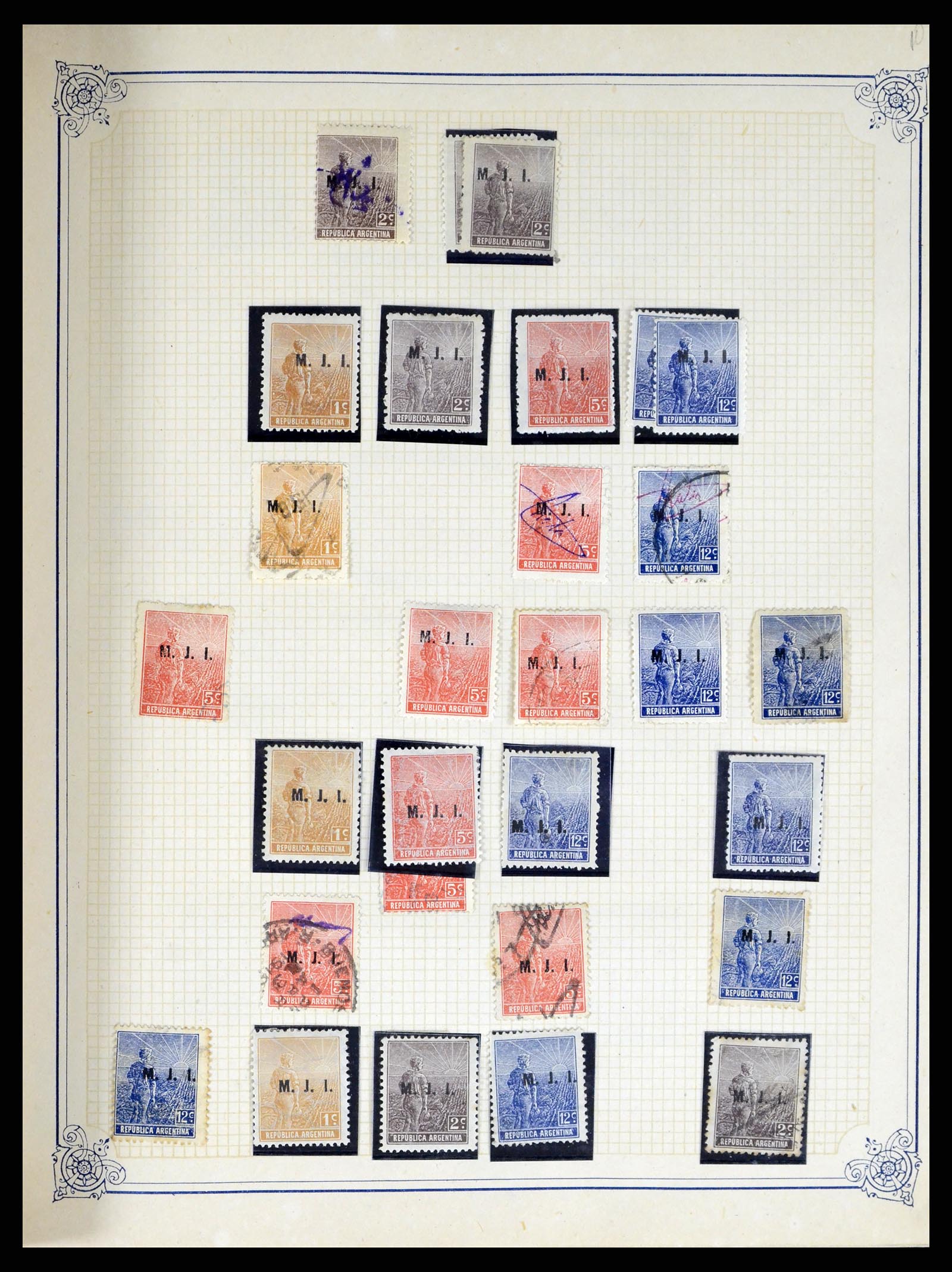 38162 0050 - Postzegelverzameling 38162 Argentinië dienst 1913-1931.