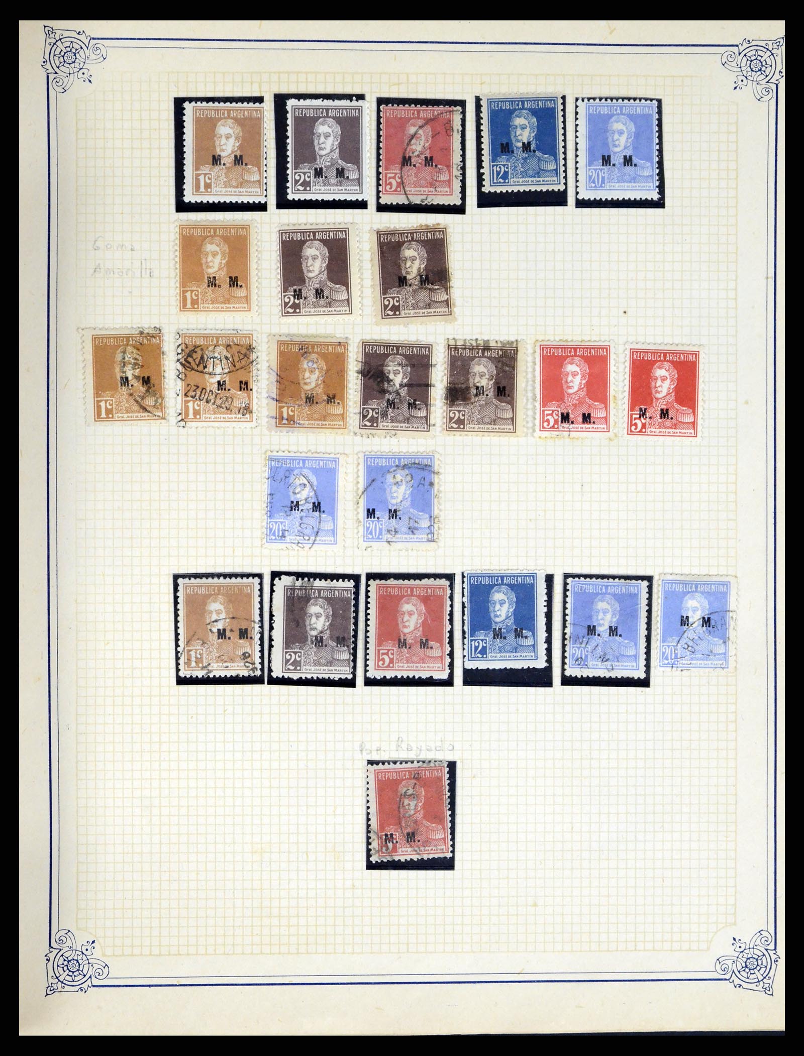 38162 0066 - Stamp collection 38162 Argentina service 1913-1931.