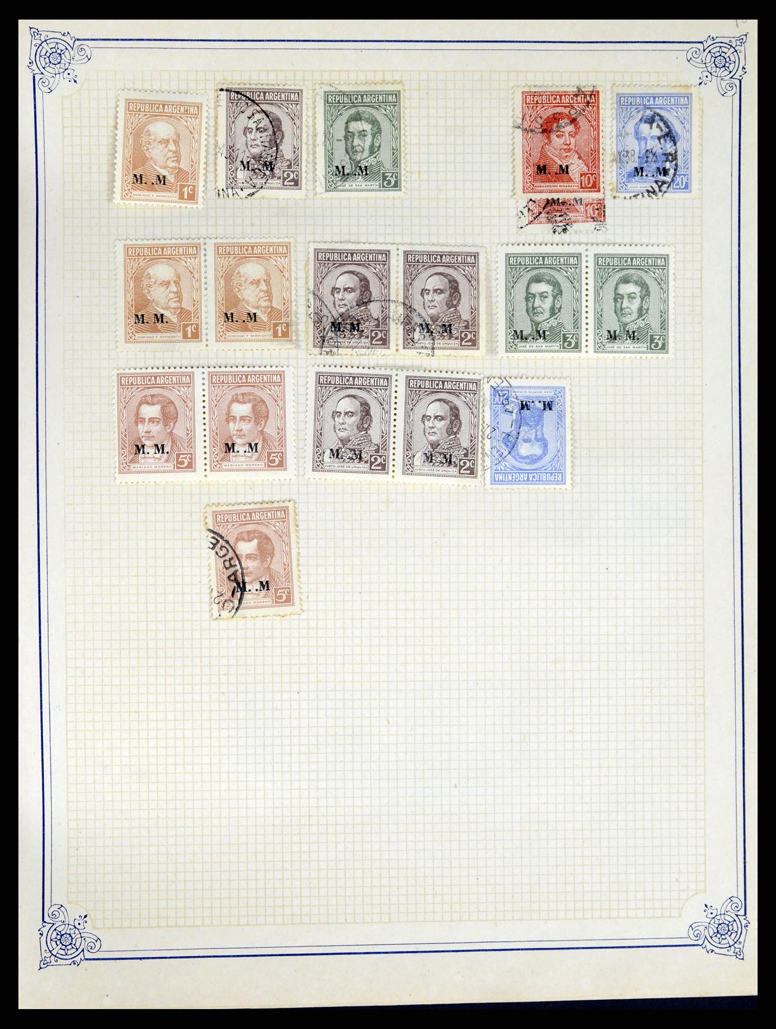 38162 0070 - Stamp collection 38162 Argentina service 1913-1931.