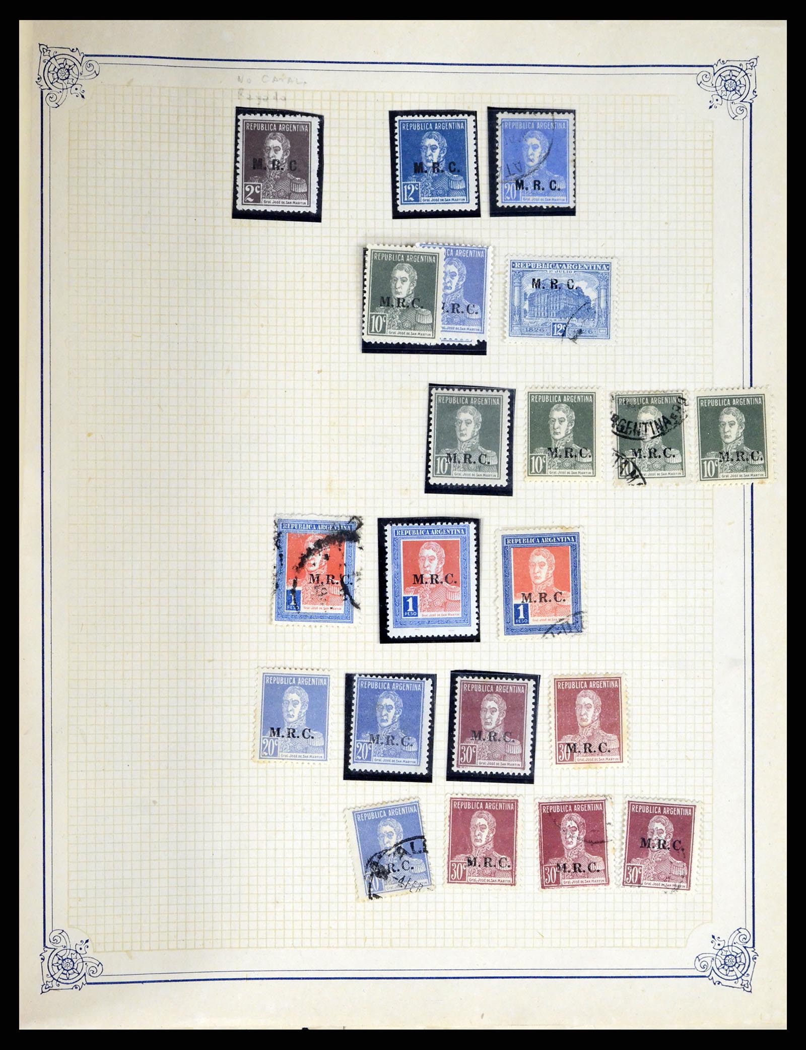 38162 0080 - Stamp collection 38162 Argentina service 1913-1931.