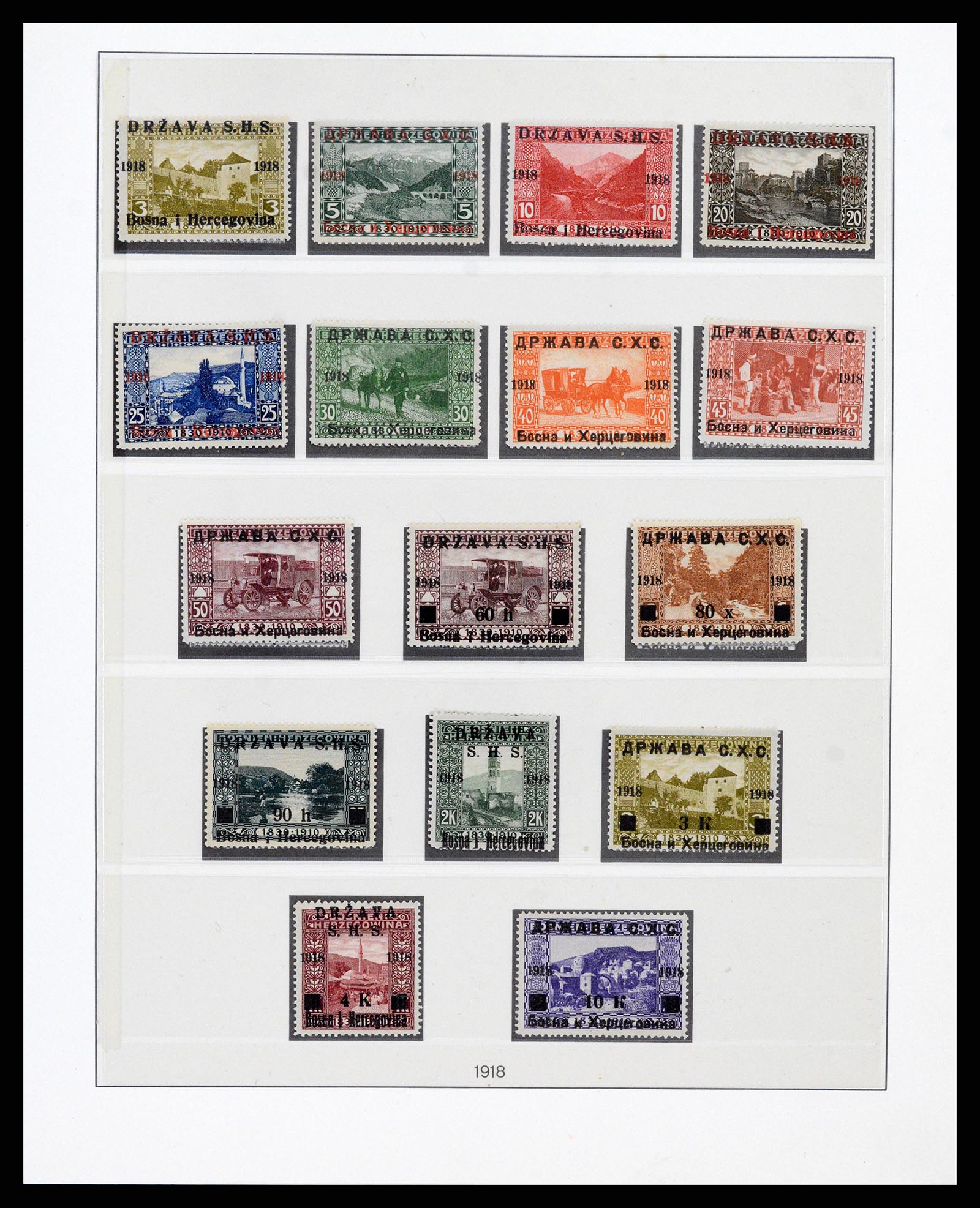 38164 0001 - Postzegelverzameling 38164 Joegoslavië 1918-1943.