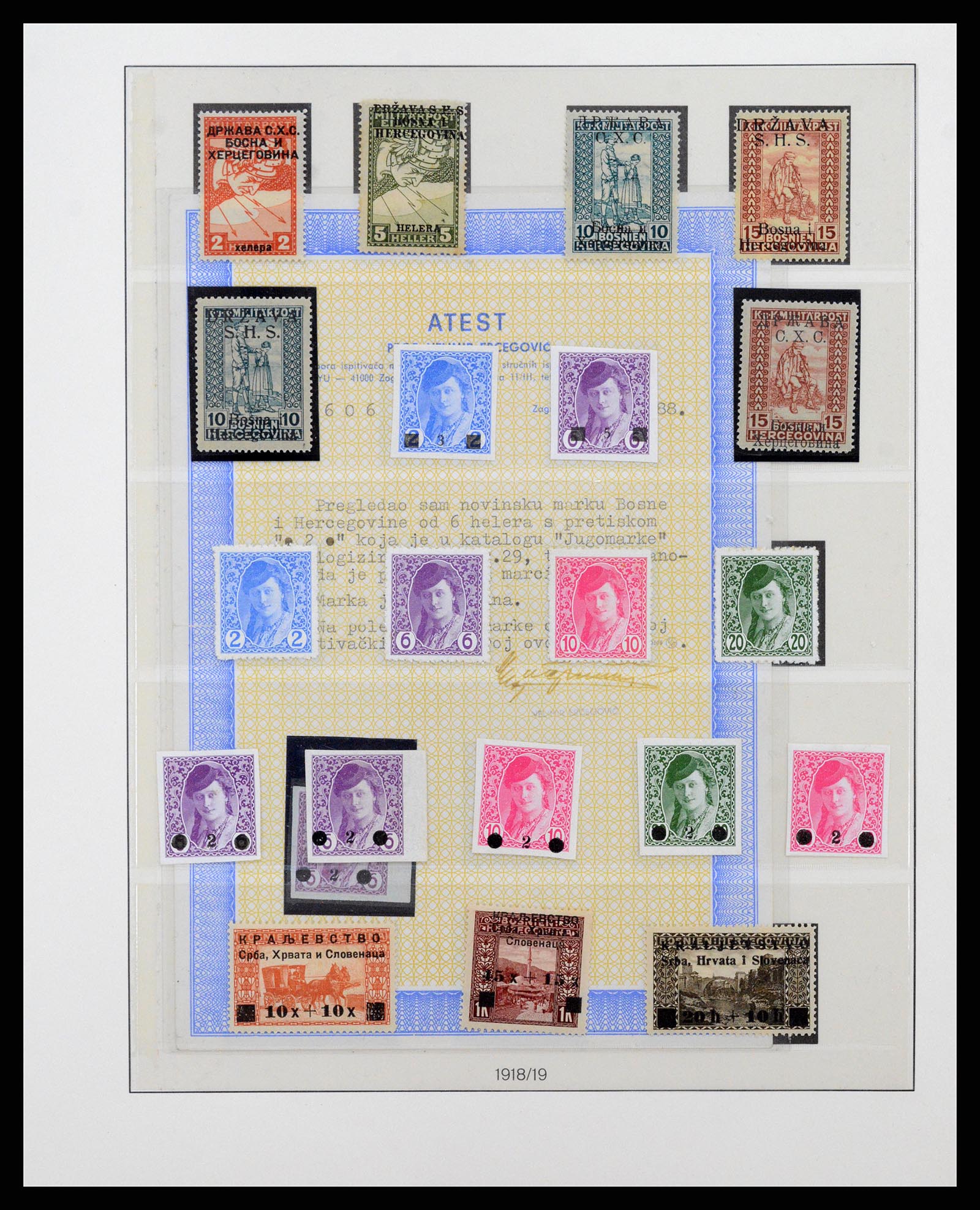 38164 0003 - Postzegelverzameling 38164 Joegoslavië 1918-1943.