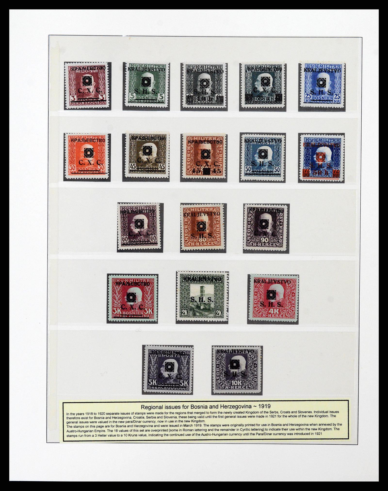 38164 0004 - Postzegelverzameling 38164 Joegoslavië 1918-1943.