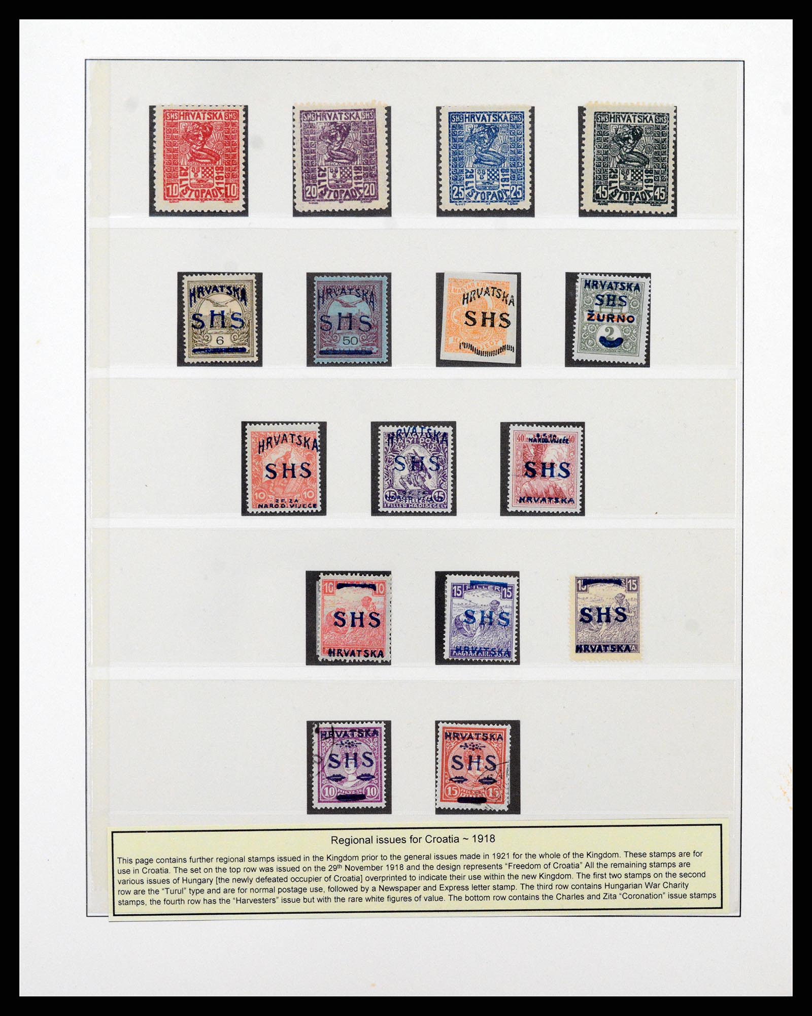 38164 0005 - Postzegelverzameling 38164 Joegoslavië 1918-1943.