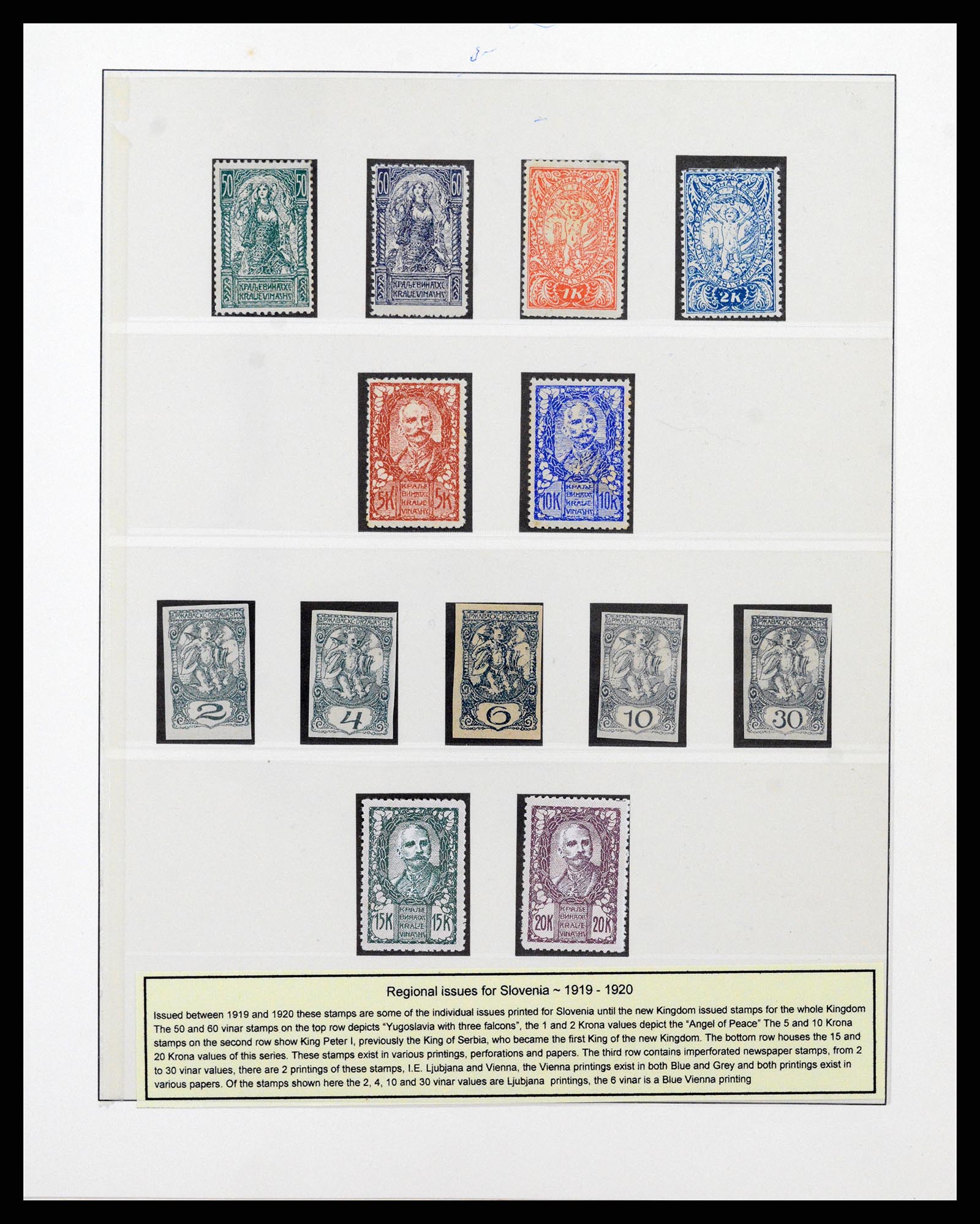 38164 0008 - Postzegelverzameling 38164 Joegoslavië 1918-1943.