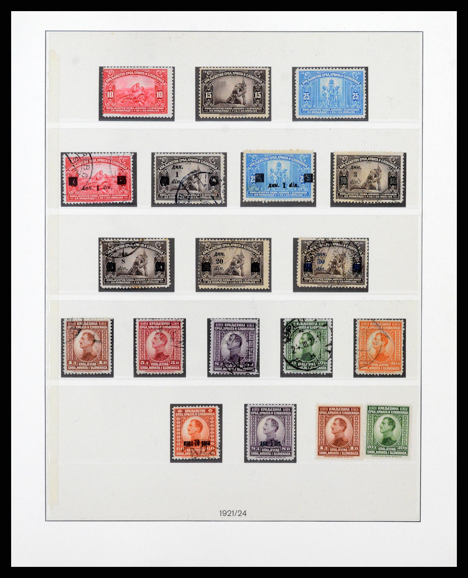 38164 0011 - Postzegelverzameling 38164 Joegoslavië 1918-1943.