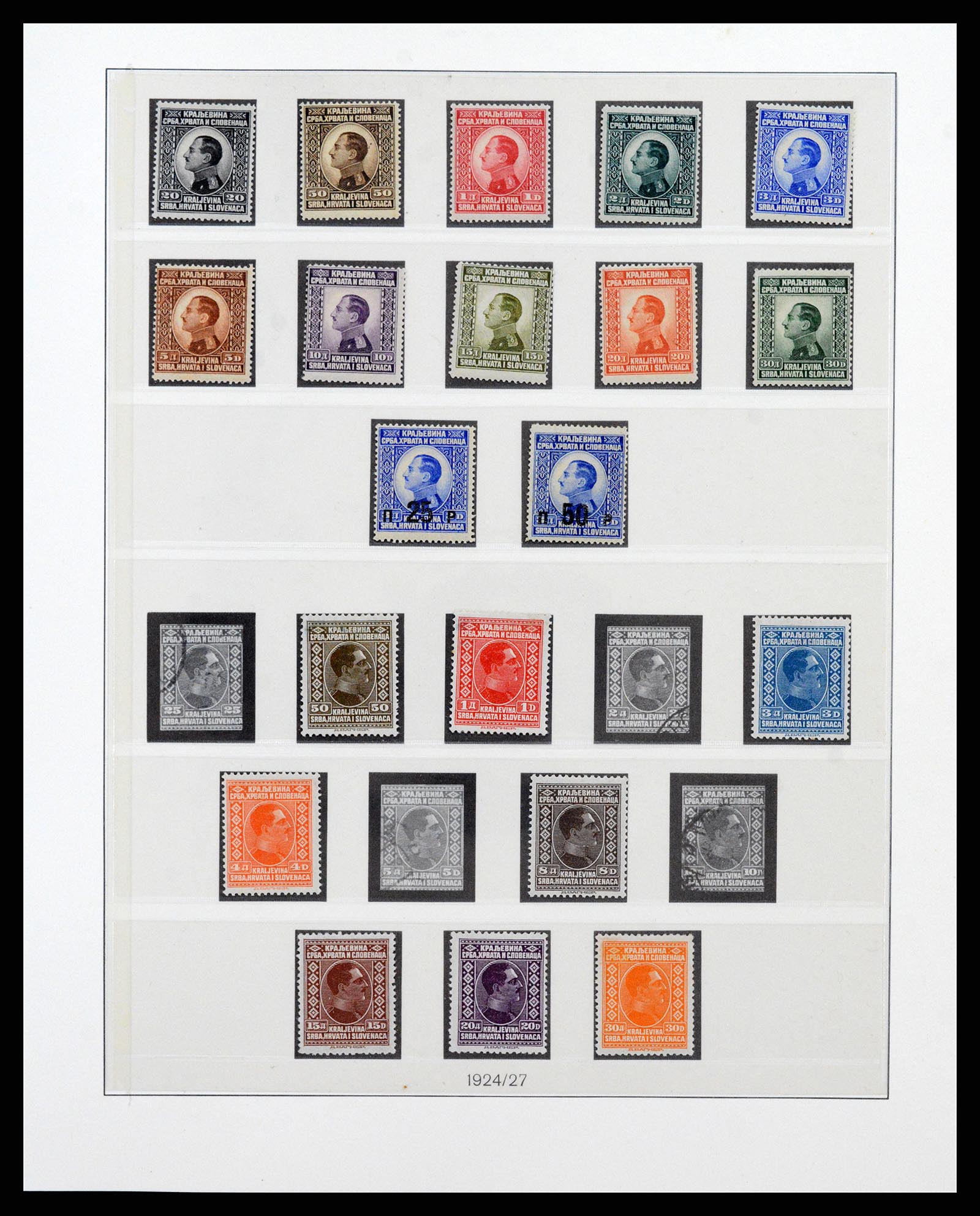 38164 0012 - Postzegelverzameling 38164 Joegoslavië 1918-1943.