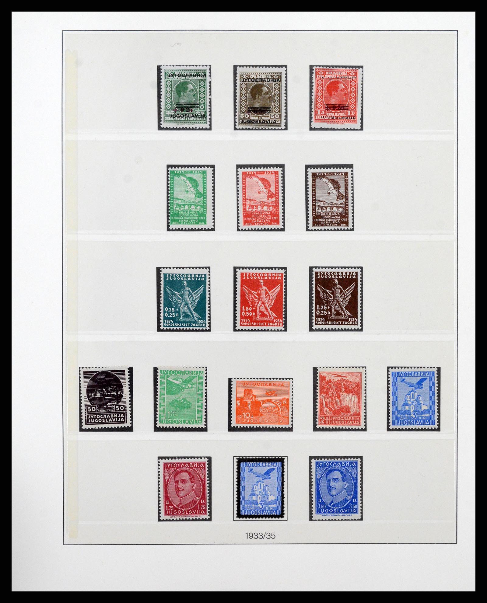 38164 0017 - Postzegelverzameling 38164 Joegoslavië 1918-1943.