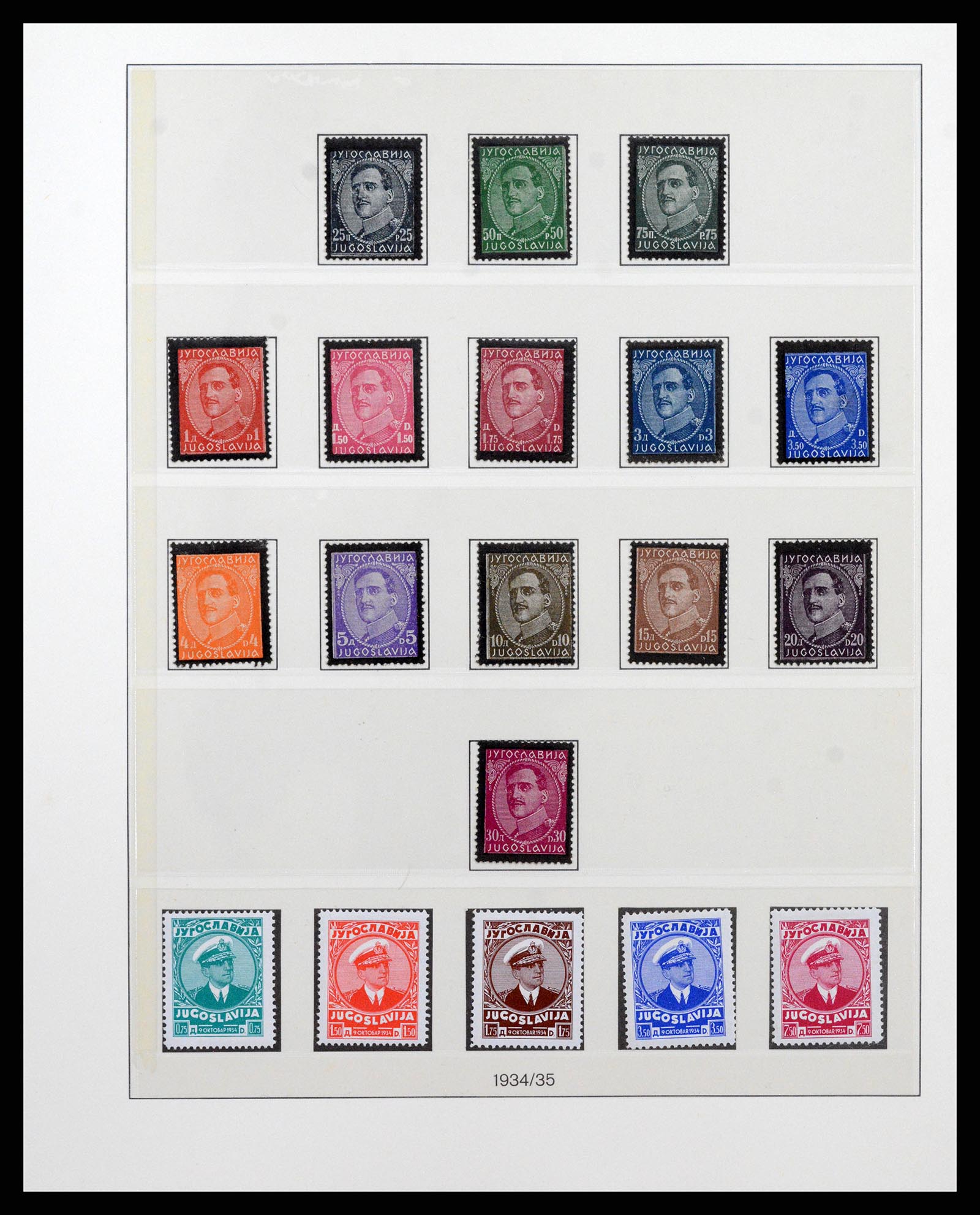 38164 0018 - Postzegelverzameling 38164 Joegoslavië 1918-1943.