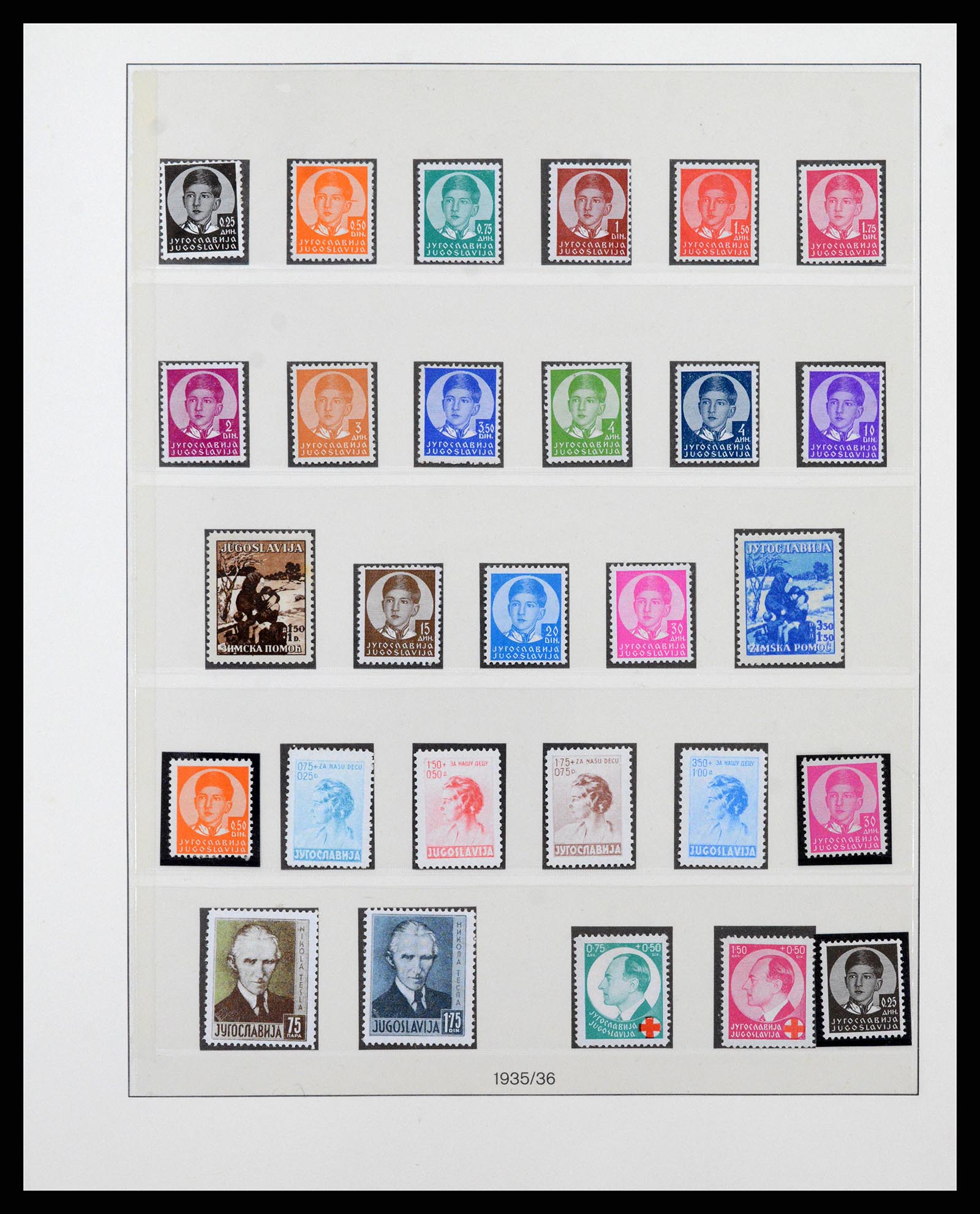 38164 0019 - Postzegelverzameling 38164 Joegoslavië 1918-1943.