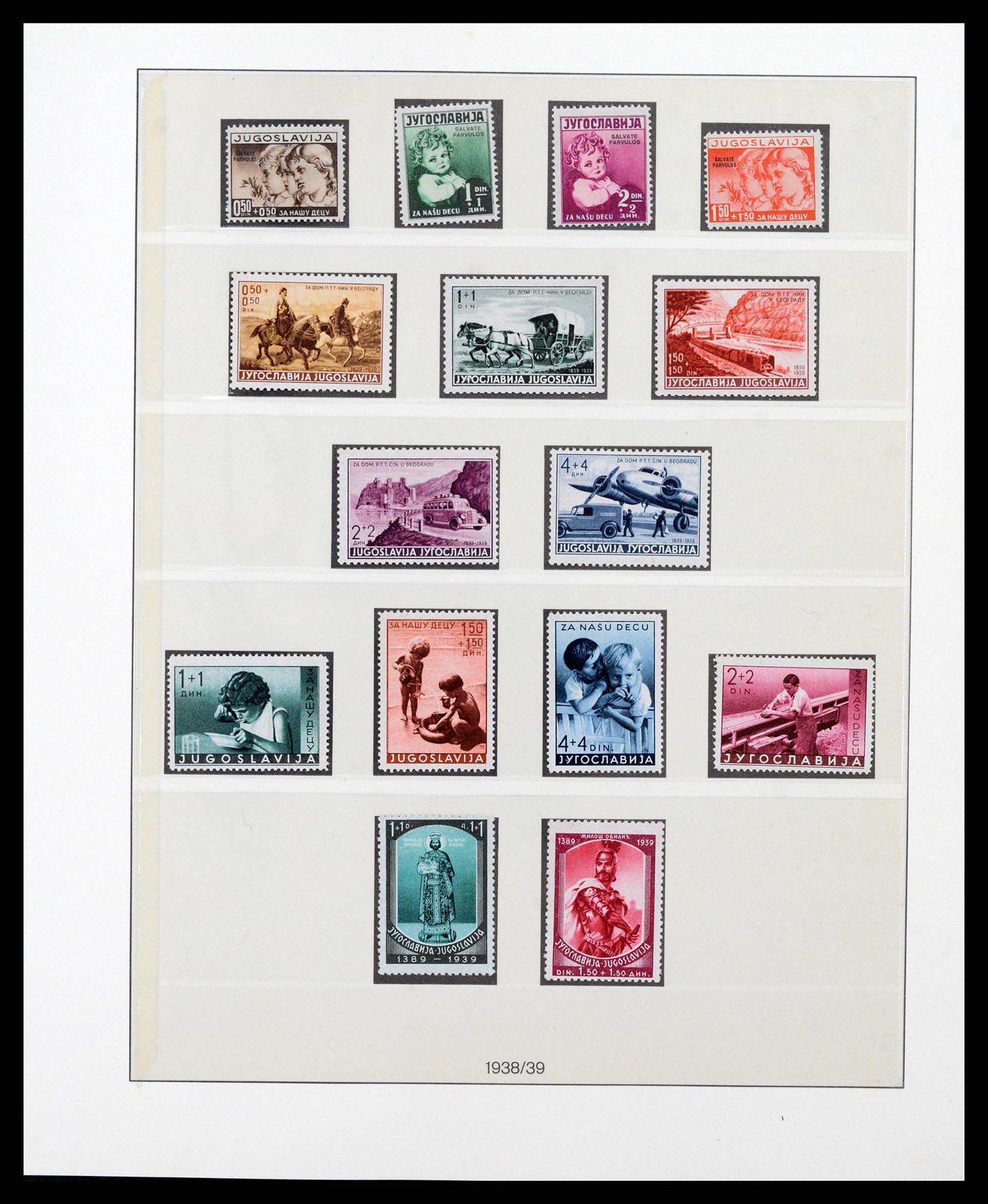 38164 0024 - Postzegelverzameling 38164 Joegoslavië 1918-1943.