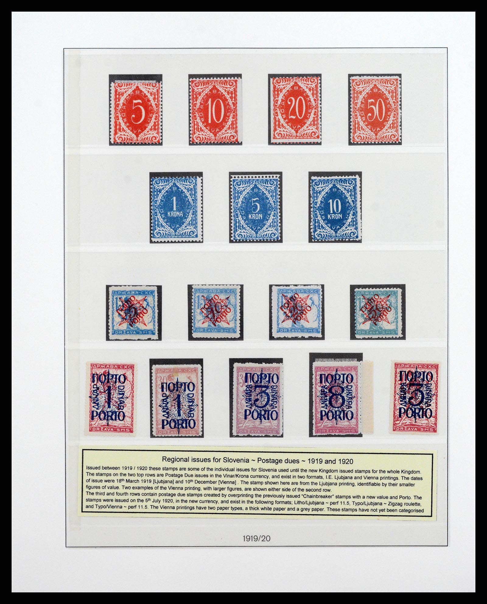 38164 0033 - Postzegelverzameling 38164 Joegoslavië 1918-1943.