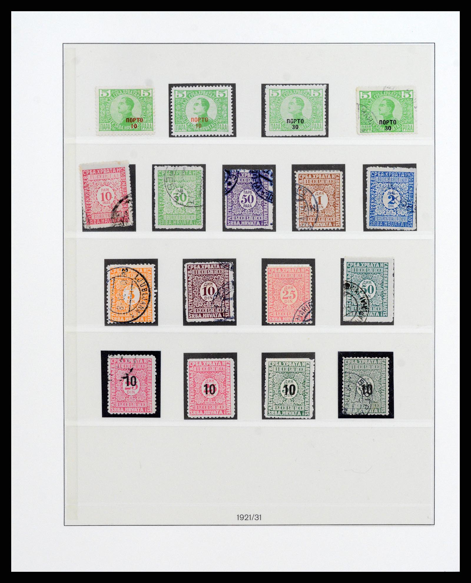 38164 0034 - Postzegelverzameling 38164 Joegoslavië 1918-1943.