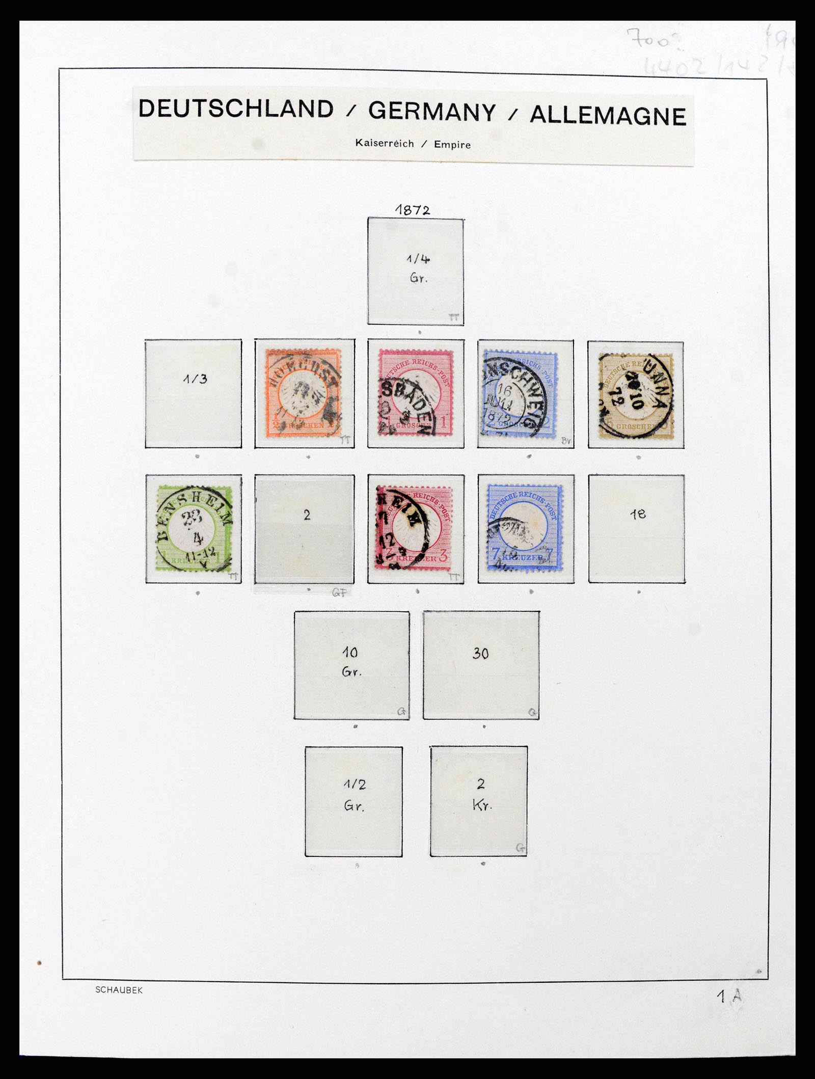38165 0001 - Postzegelverzameling 38165 Duitse Rijk 1872-1945.