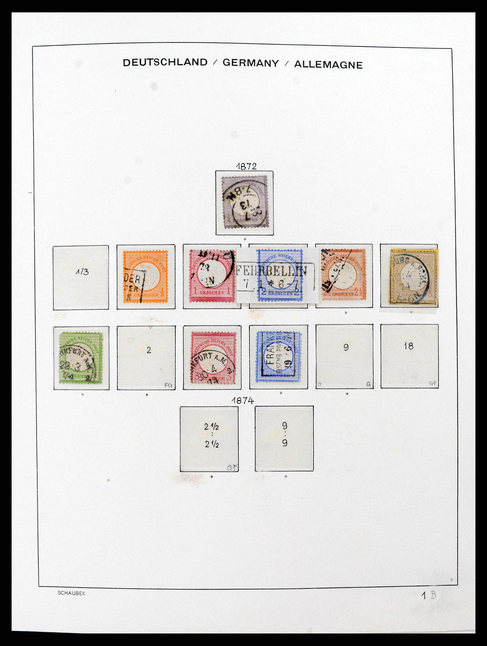 38165 0002 - Postzegelverzameling 38165 Duitse Rijk 1872-1945.