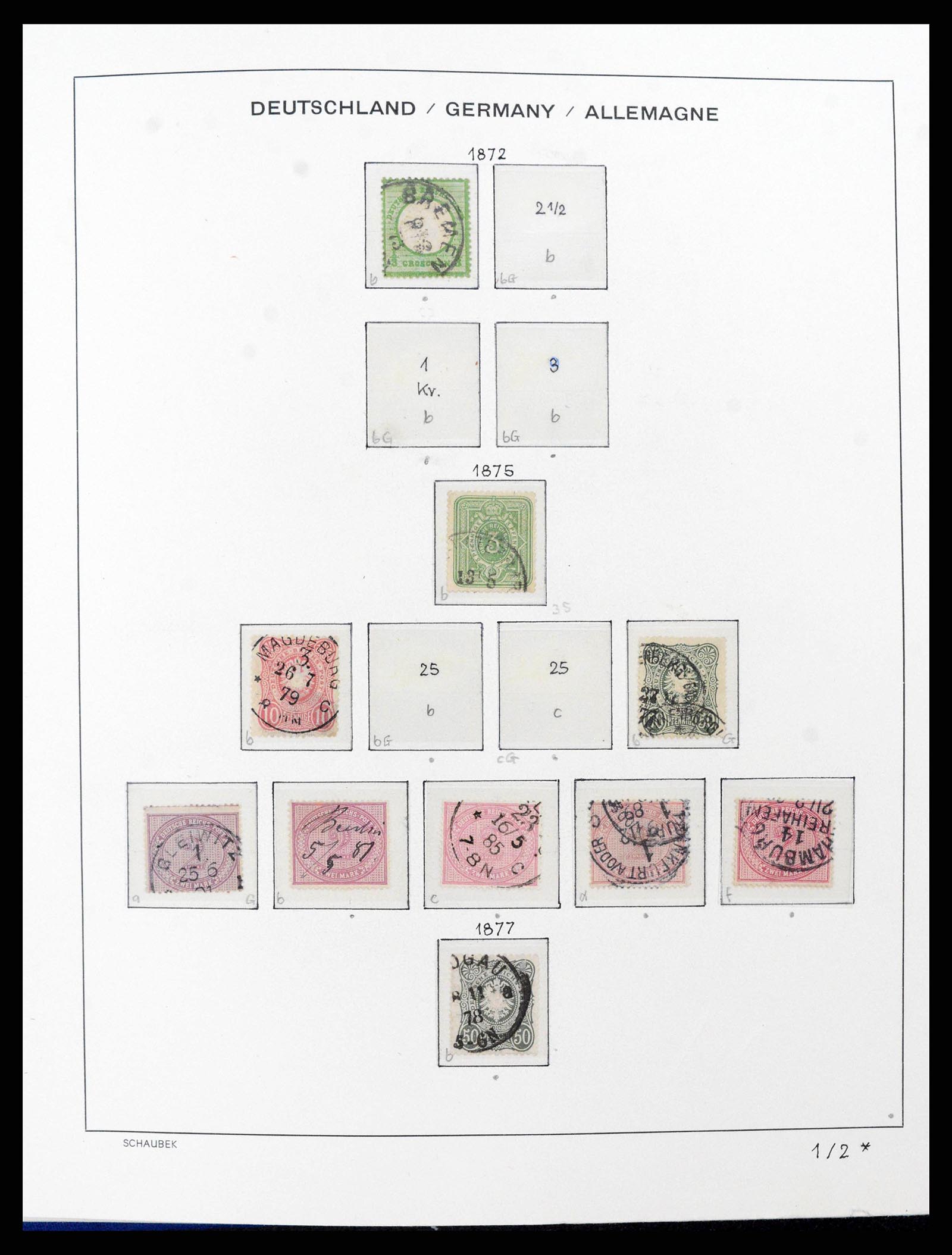 38165 0004 - Postzegelverzameling 38165 Duitse Rijk 1872-1945.