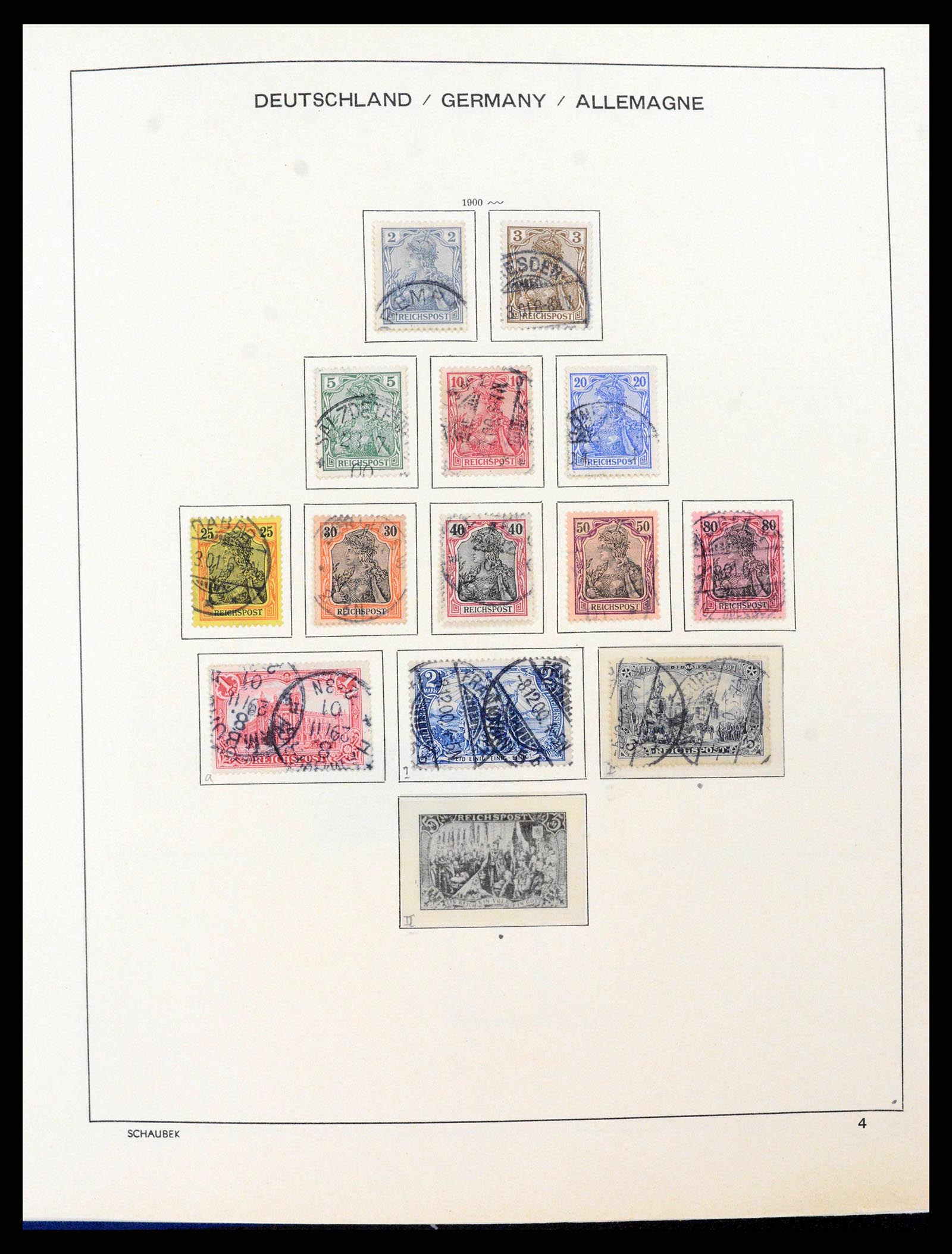 38165 0007 - Postzegelverzameling 38165 Duitse Rijk 1872-1945.