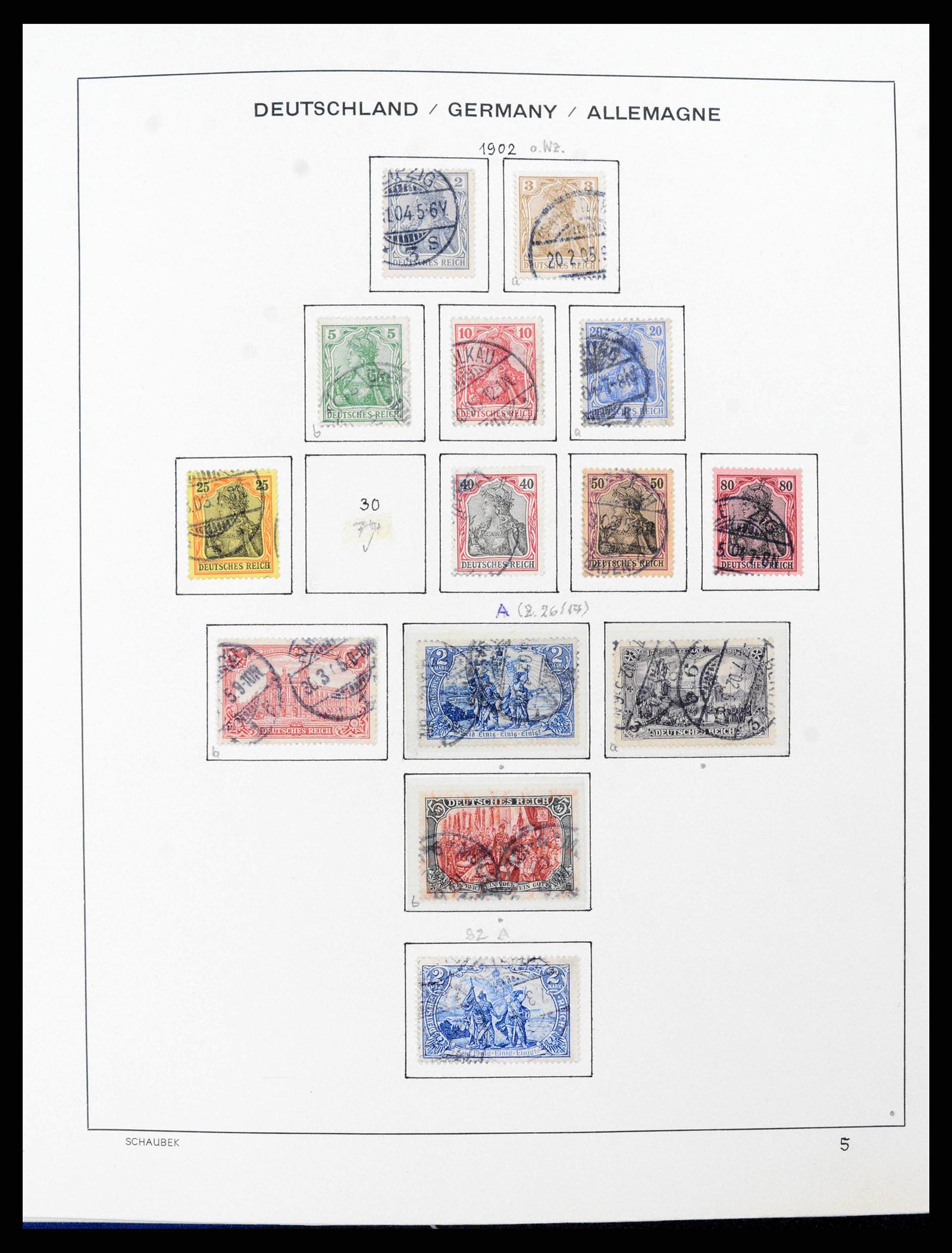 38165 0009 - Postzegelverzameling 38165 Duitse Rijk 1872-1945.