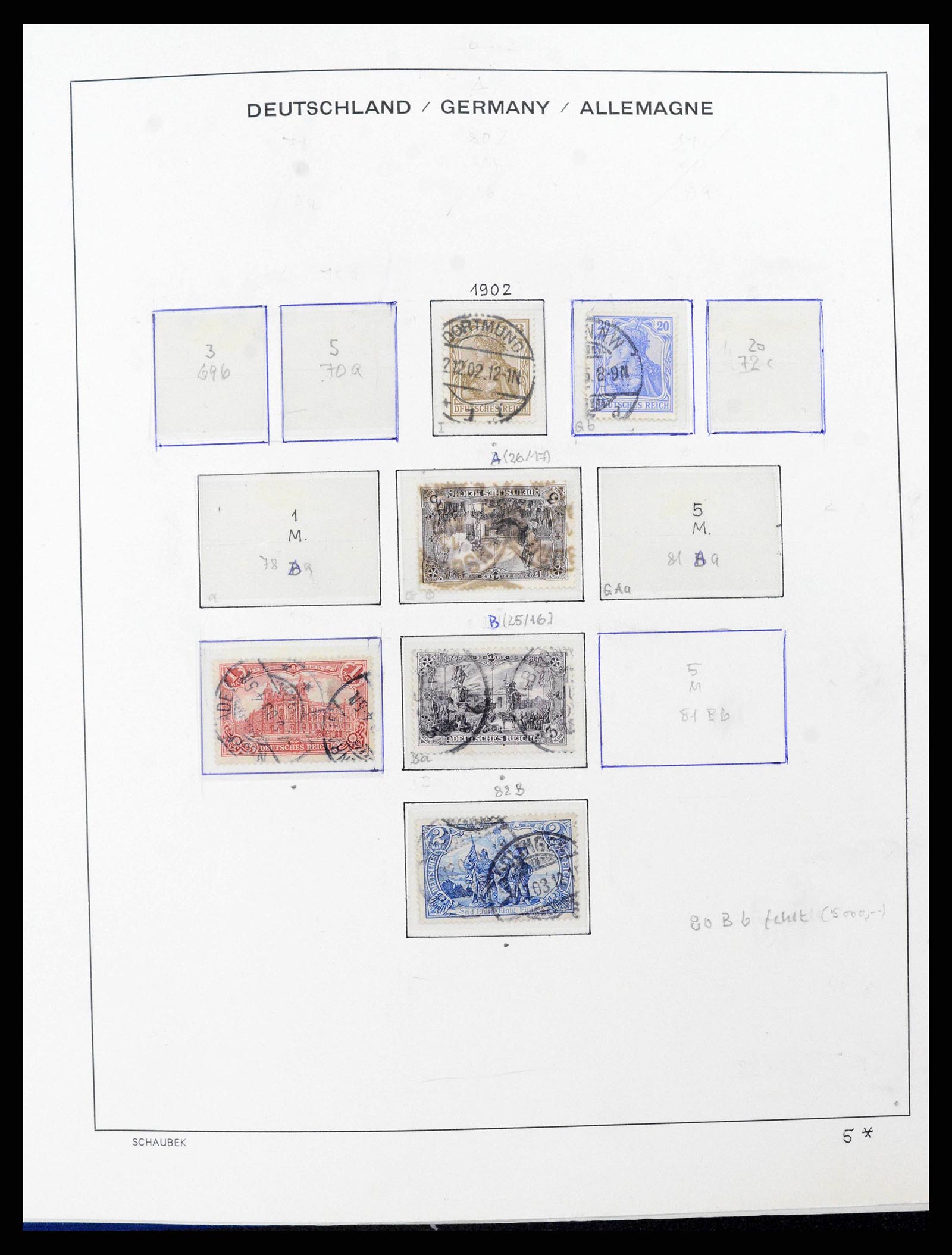 38165 0010 - Postzegelverzameling 38165 Duitse Rijk 1872-1945.