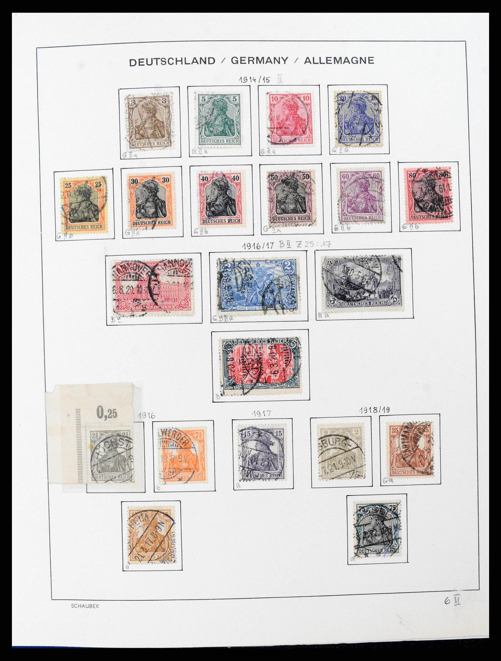 38165 0013 - Stamp collection 38165 German Reich 1872-1945.