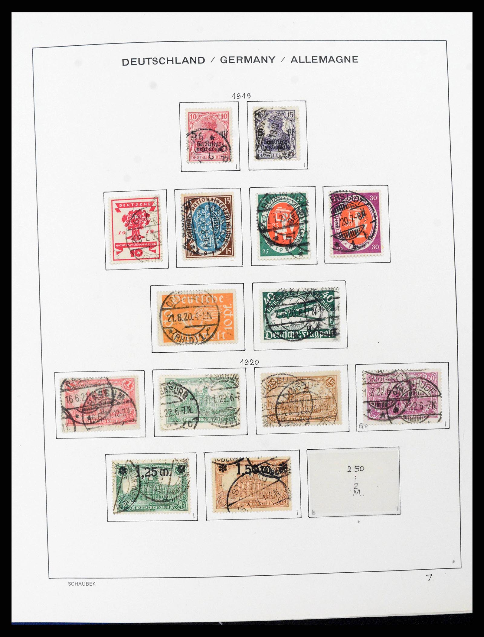 38165 0016 - Postzegelverzameling 38165 Duitse Rijk 1872-1945.