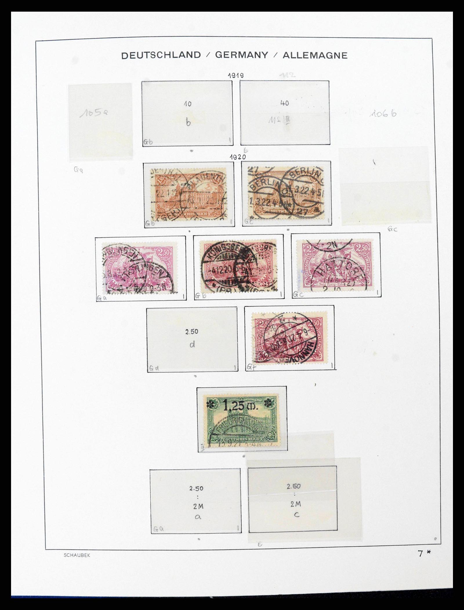 38165 0017 - Postzegelverzameling 38165 Duitse Rijk 1872-1945.