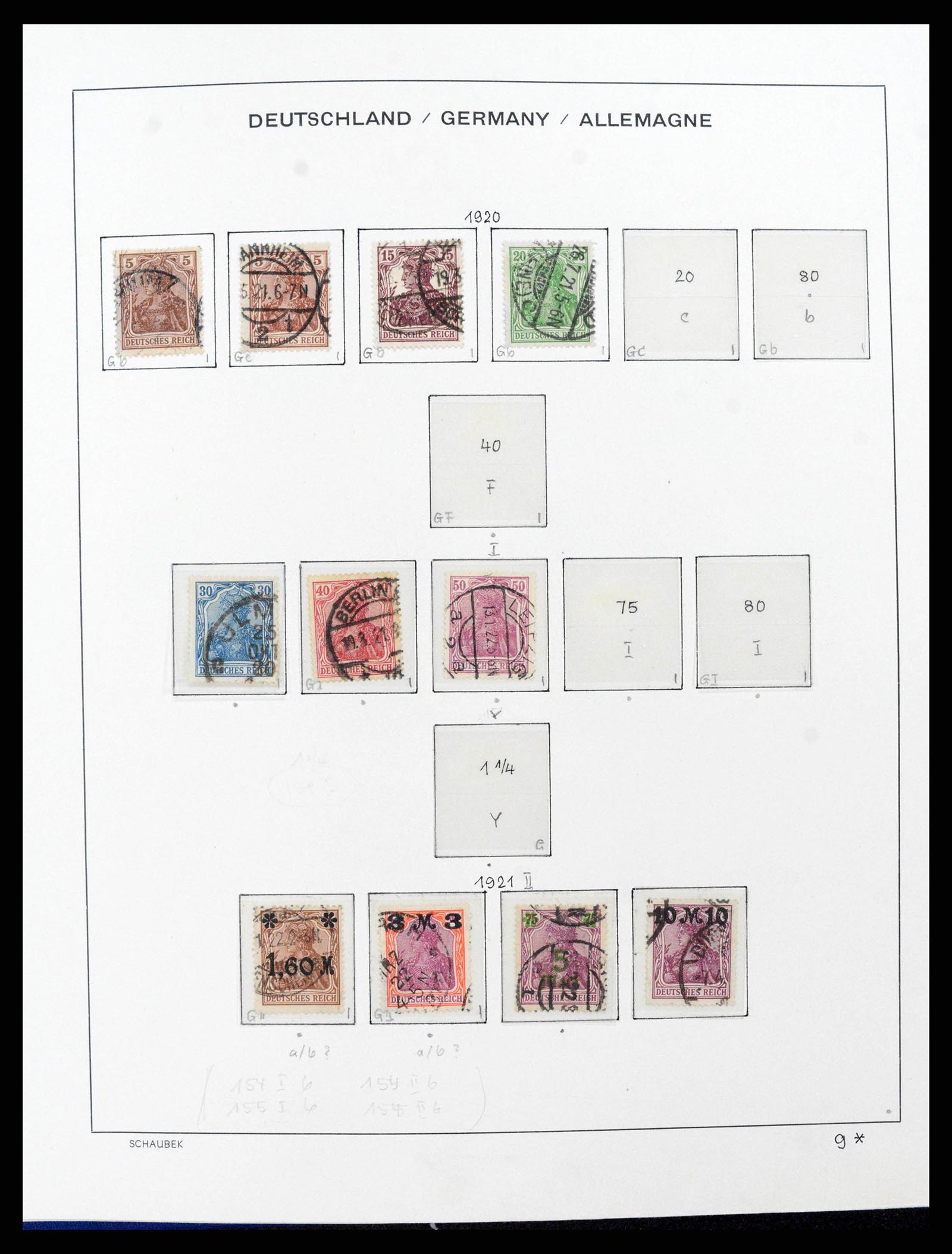 38165 0020 - Stamp collection 38165 German Reich 1872-1945.