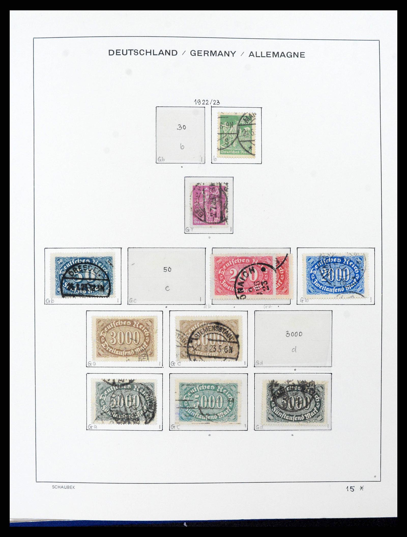 38165 0031 - Stamp collection 38165 German Reich 1872-1945.