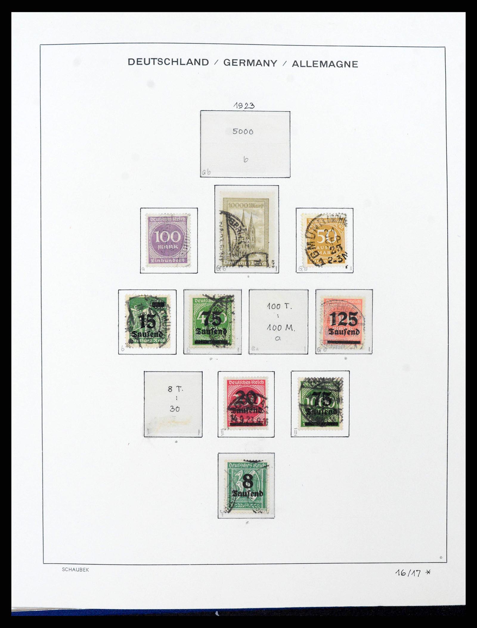 38165 0034 - Postzegelverzameling 38165 Duitse Rijk 1872-1945.