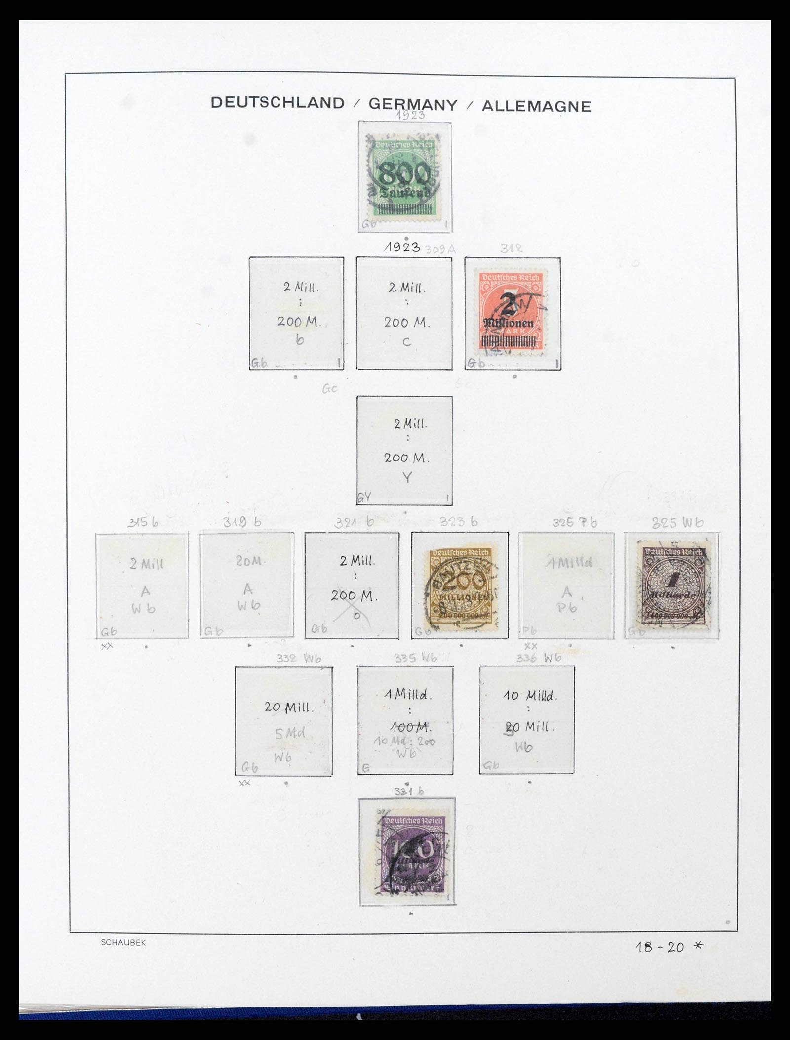 38165 0038 - Postzegelverzameling 38165 Duitse Rijk 1872-1945.