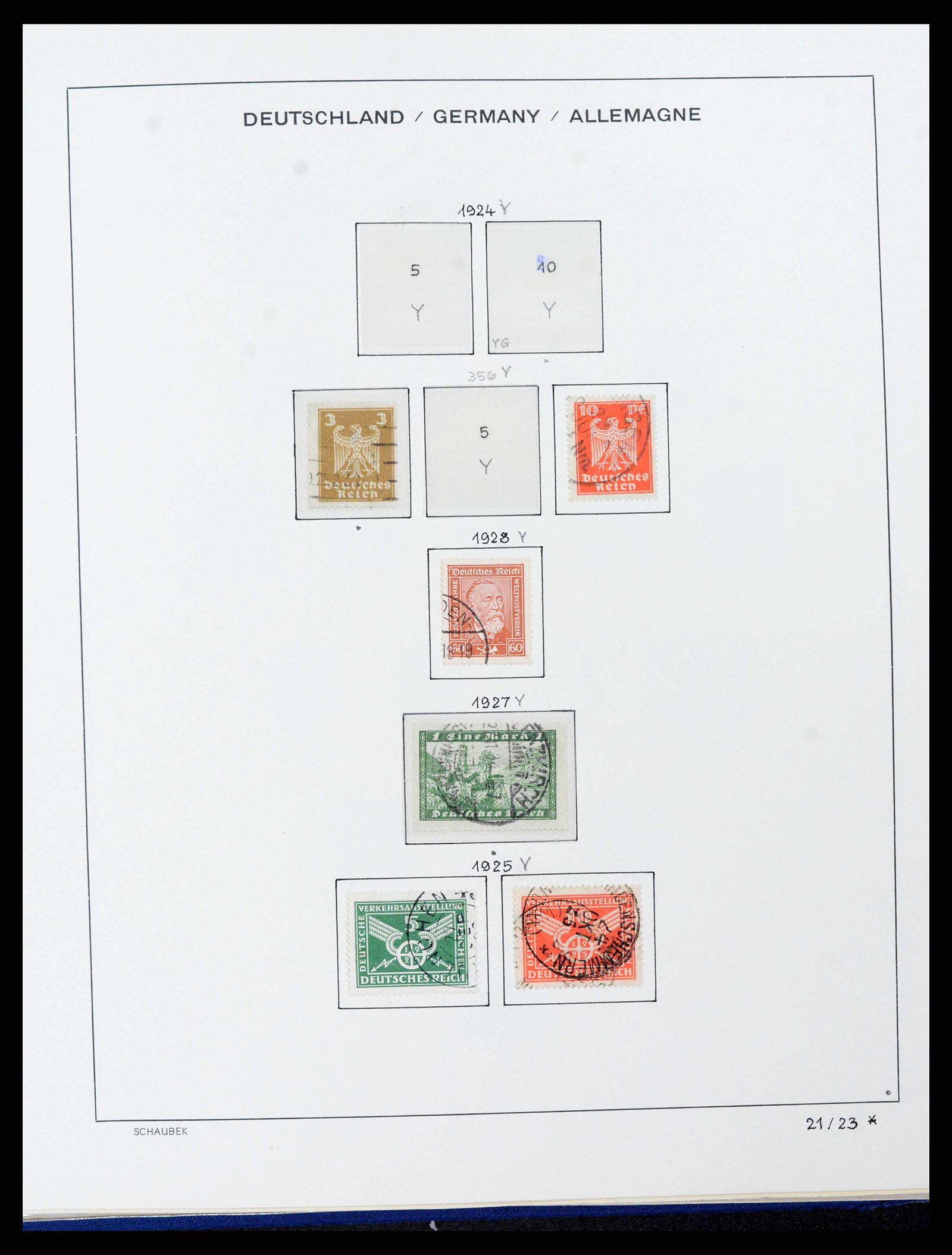 38165 0042 - Stamp collection 38165 German Reich 1872-1945.
