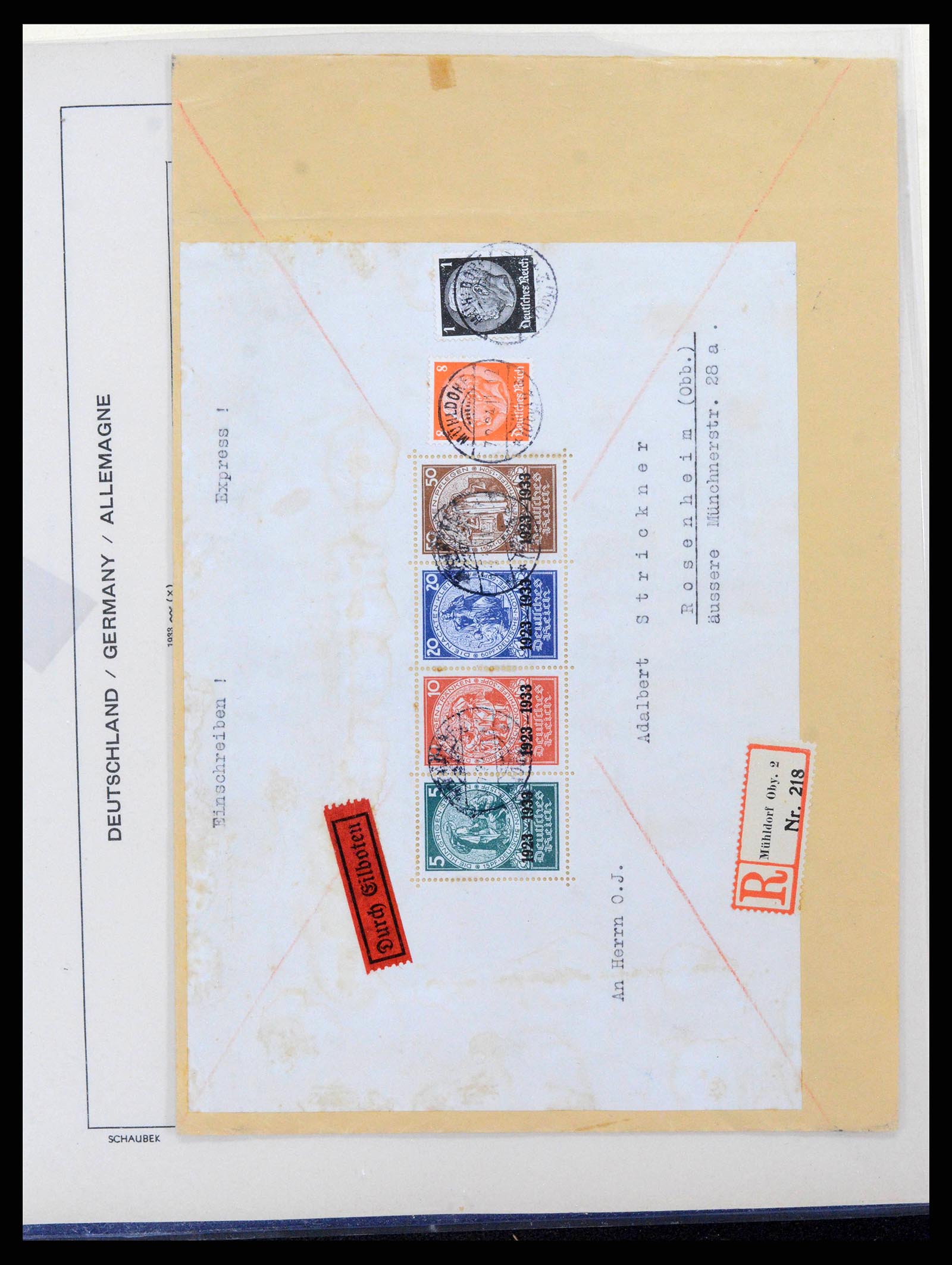 38165 0055 - Postzegelverzameling 38165 Duitse Rijk 1872-1945.