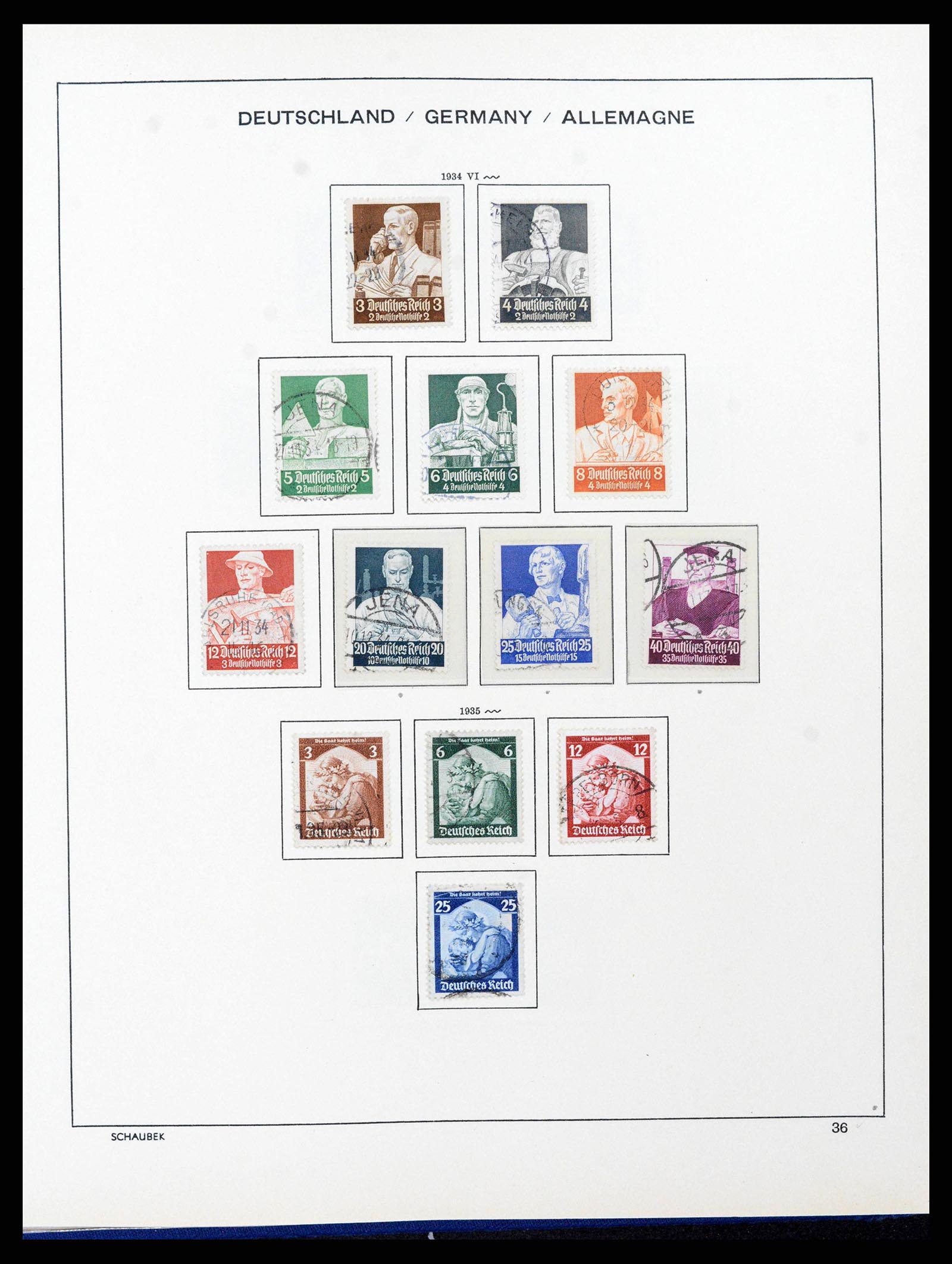 38165 0060 - Stamp collection 38165 German Reich 1872-1945.