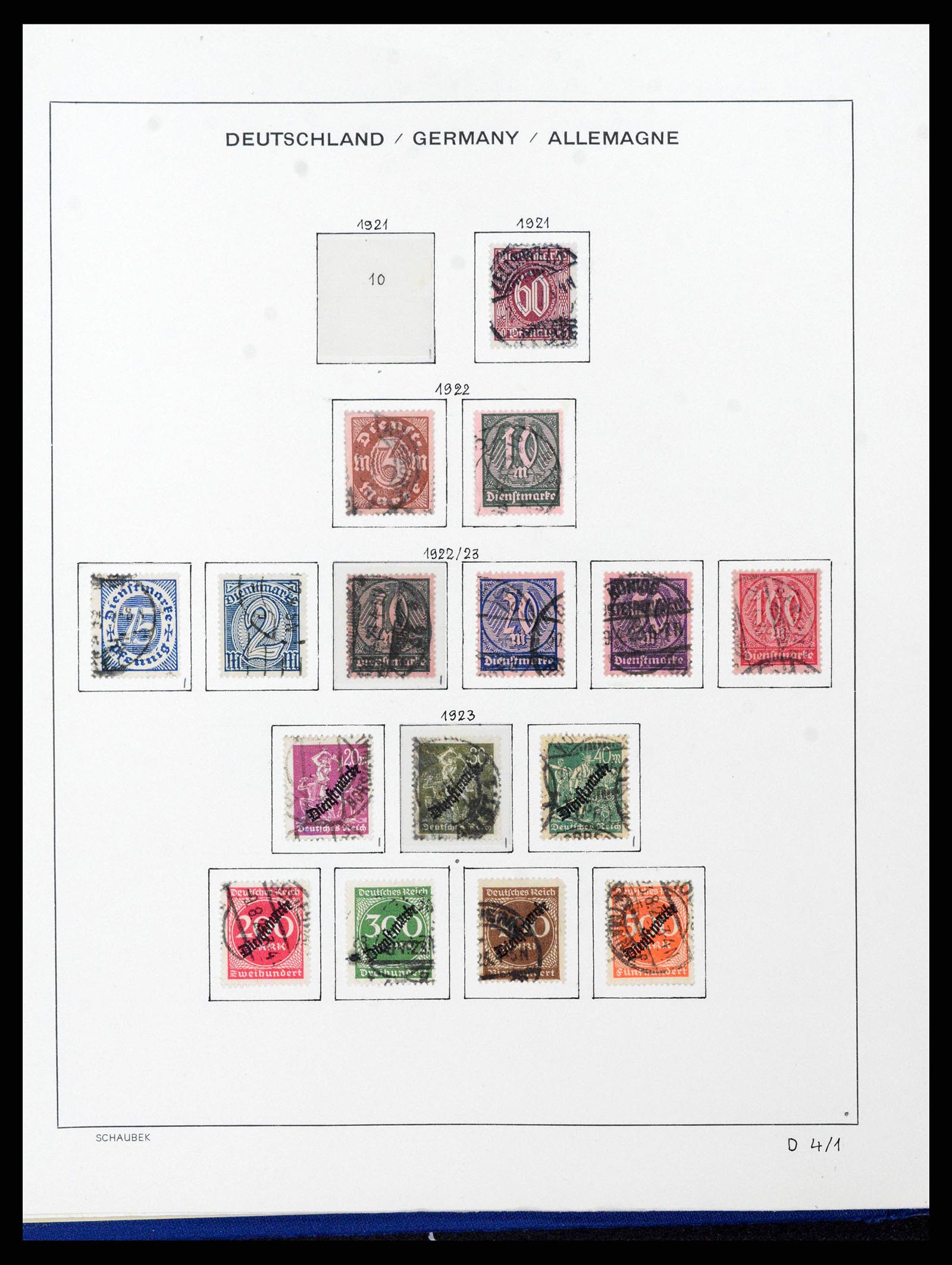 38165 0102 - Stamp collection 38165 German Reich 1872-1945.