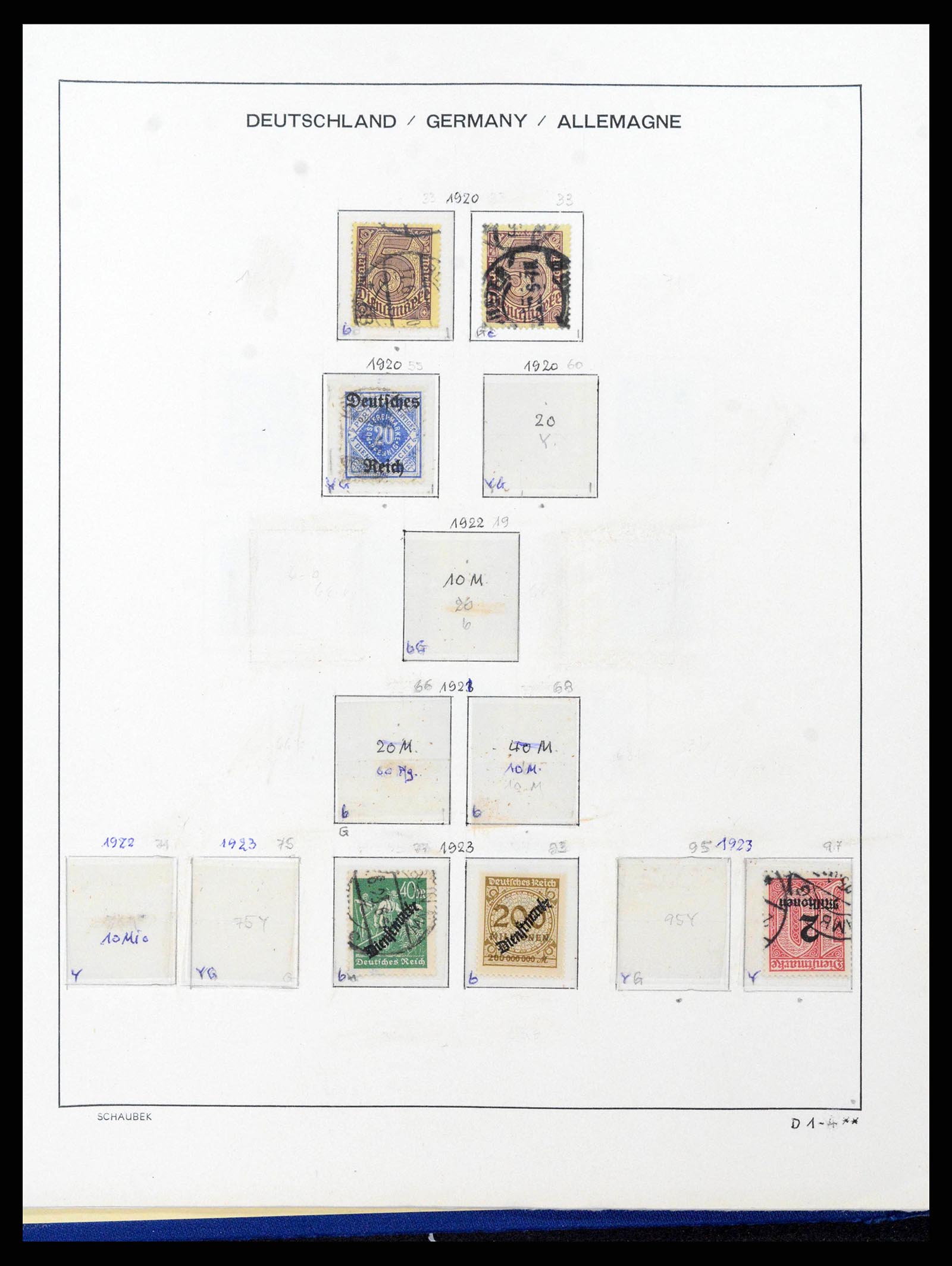 38165 0104 - Stamp collection 38165 German Reich 1872-1945.