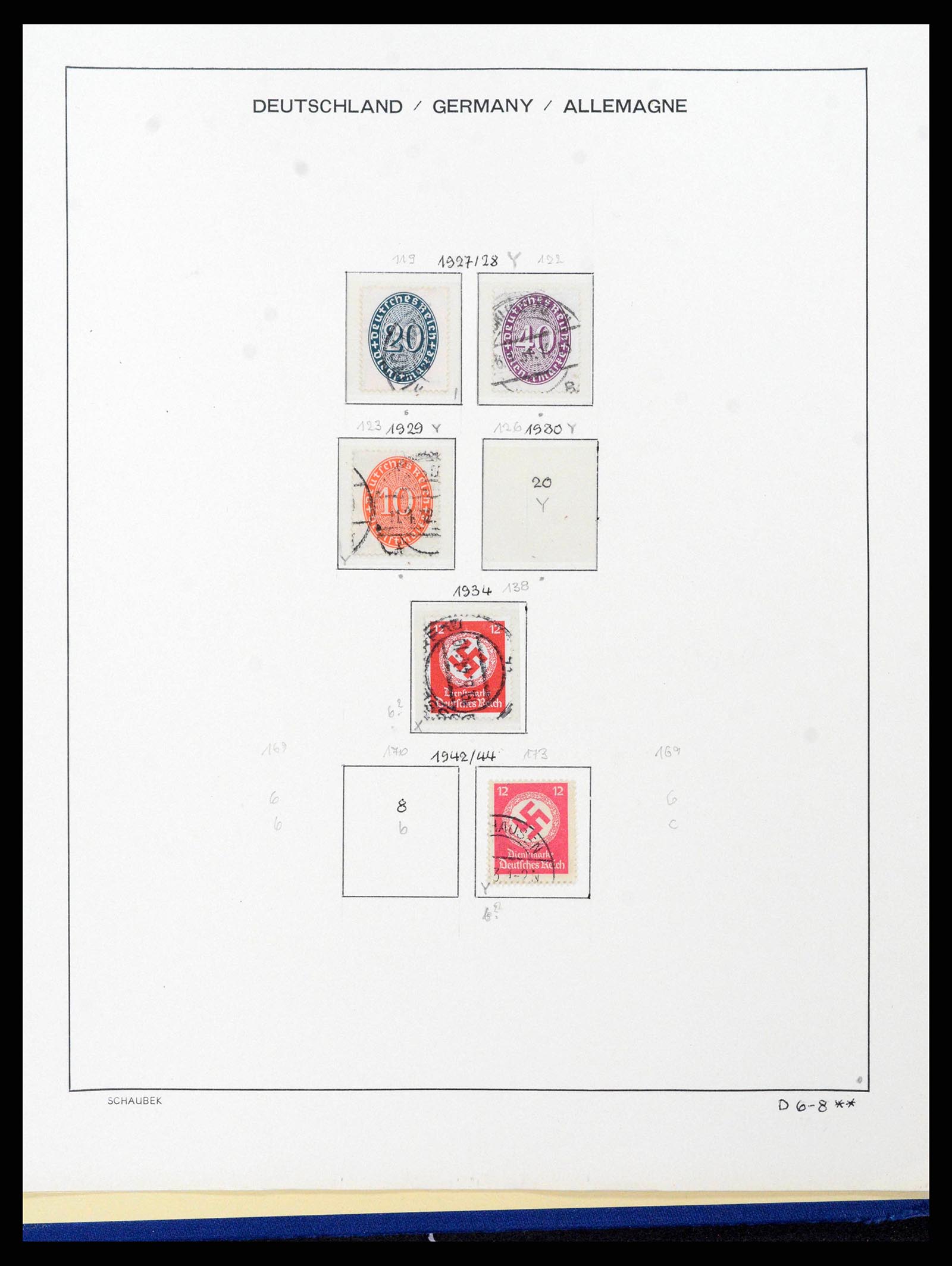 38165 0109 - Stamp collection 38165 German Reich 1872-1945.