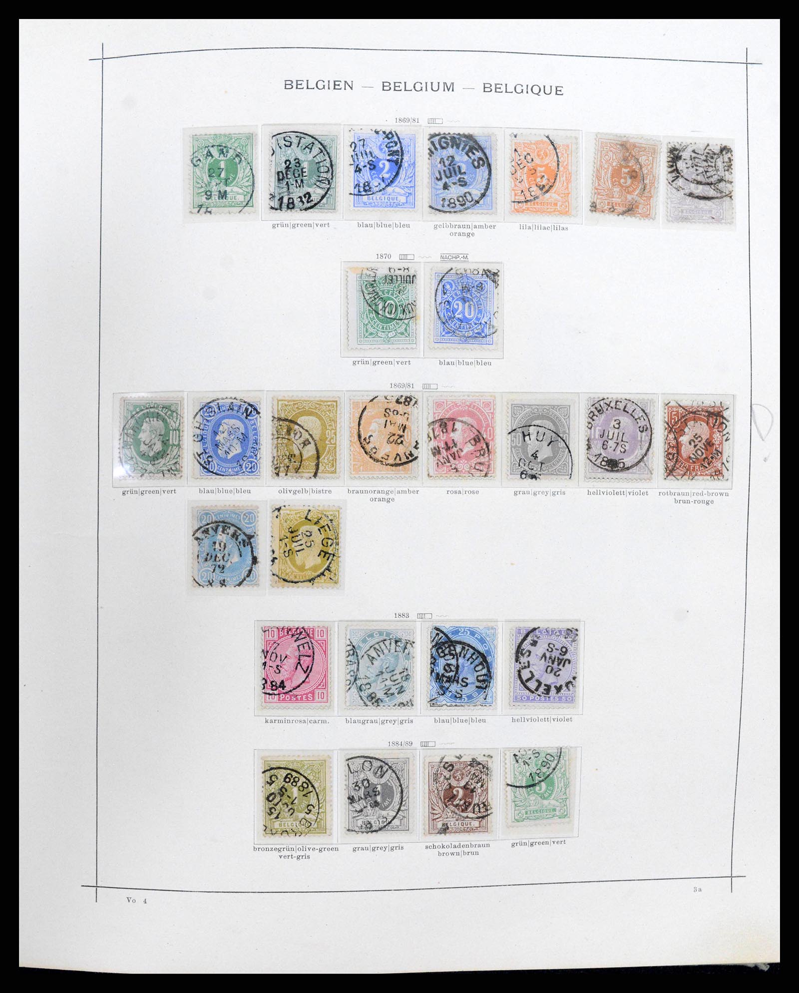 38167 0002 - Stamp collection 38167 Belgium 1849-1967.