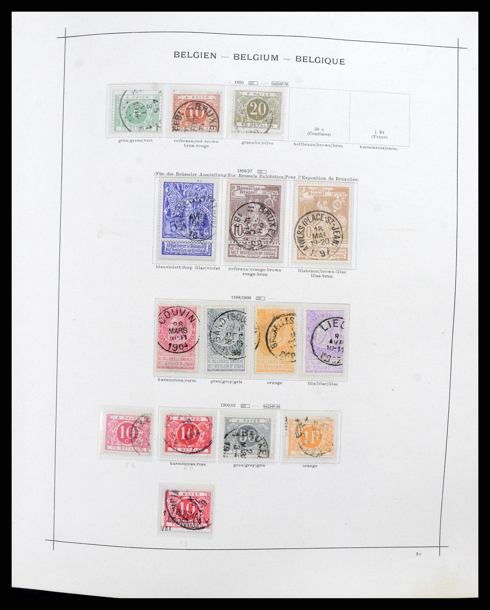 38167 0004 - Stamp collection 38167 Belgium 1849-1967.