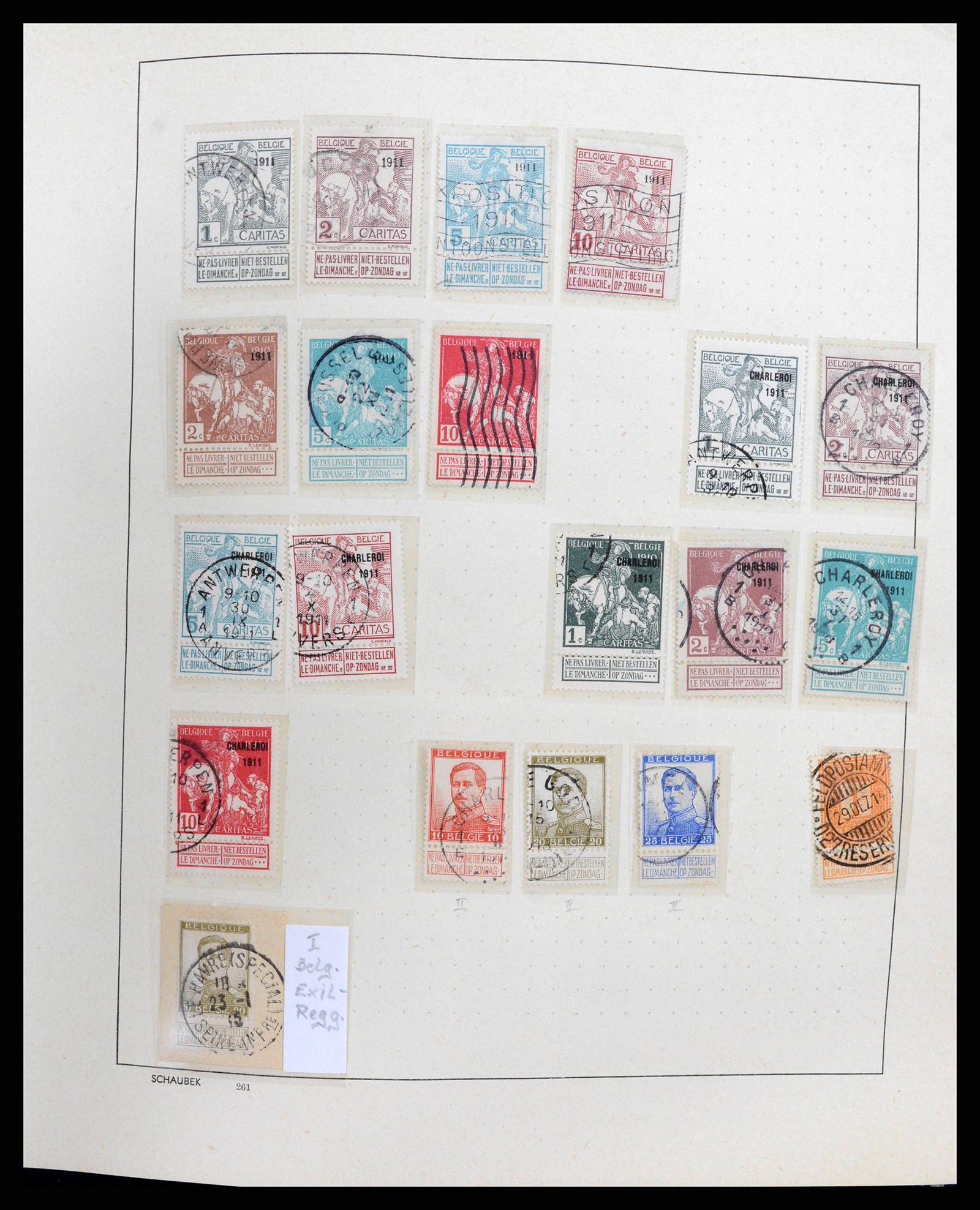 38167 0006 - Postzegelverzameling 38167 België 1849-1967.