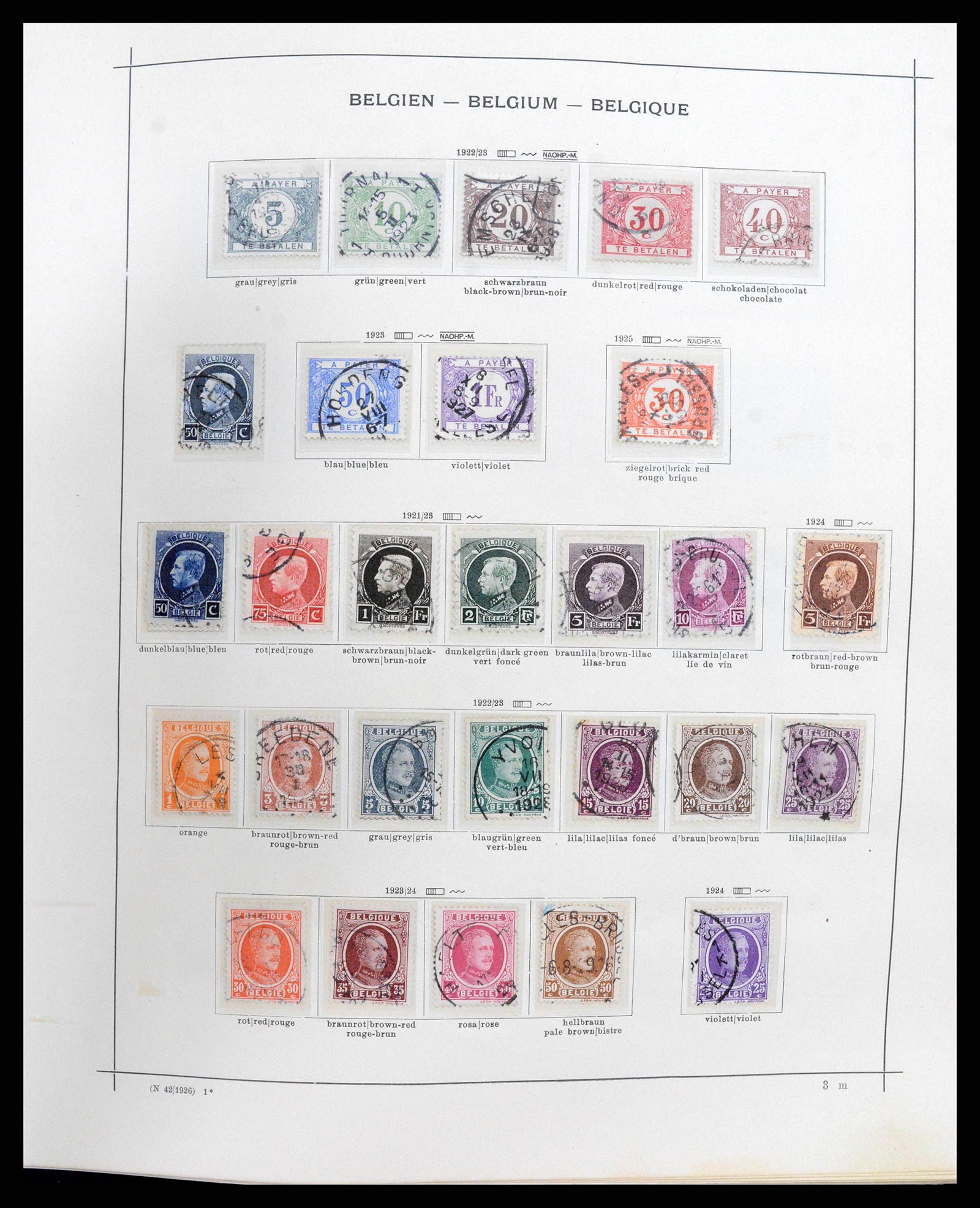 38167 0011 - Stamp collection 38167 Belgium 1849-1967.