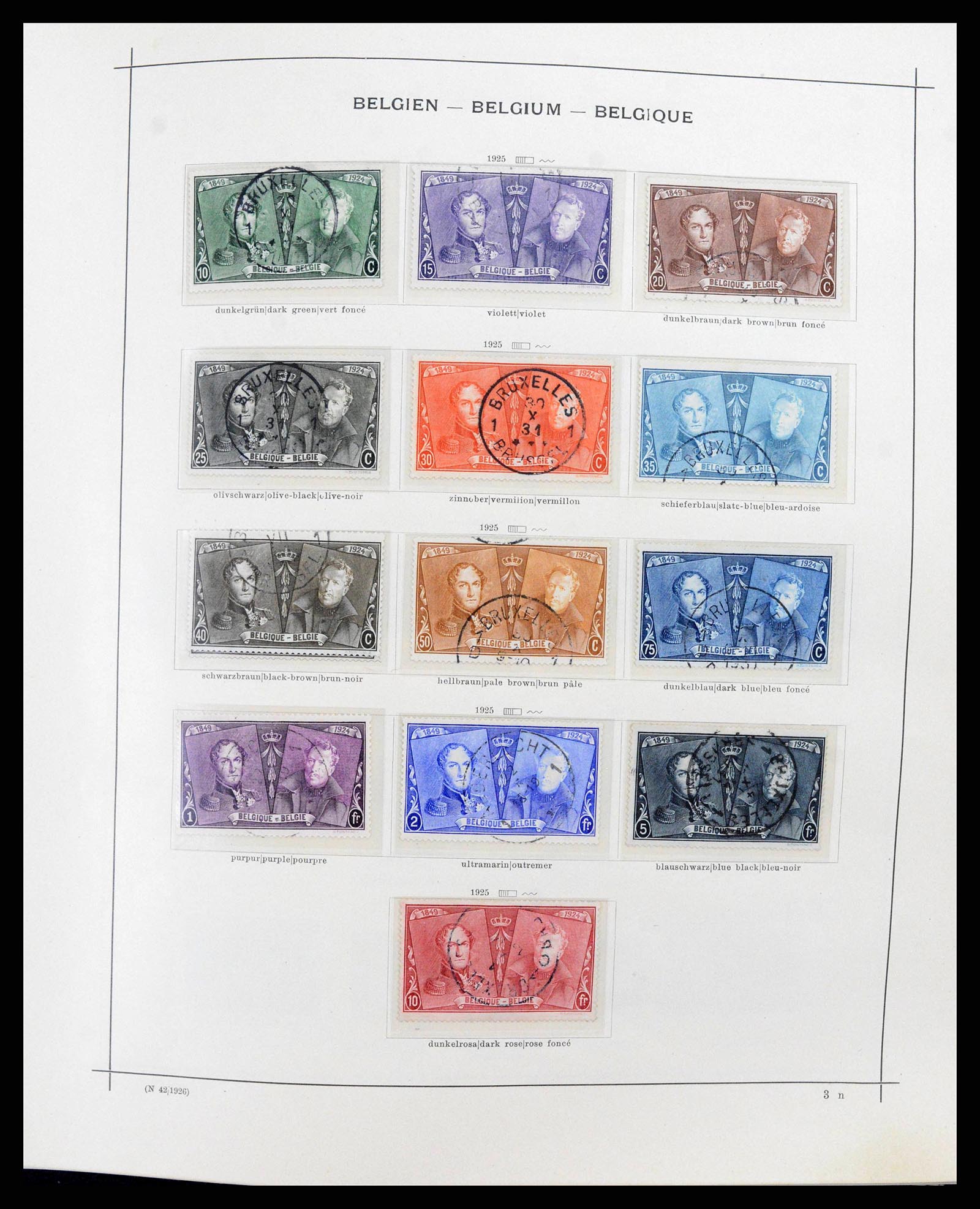 38167 0012 - Stamp collection 38167 Belgium 1849-1967.