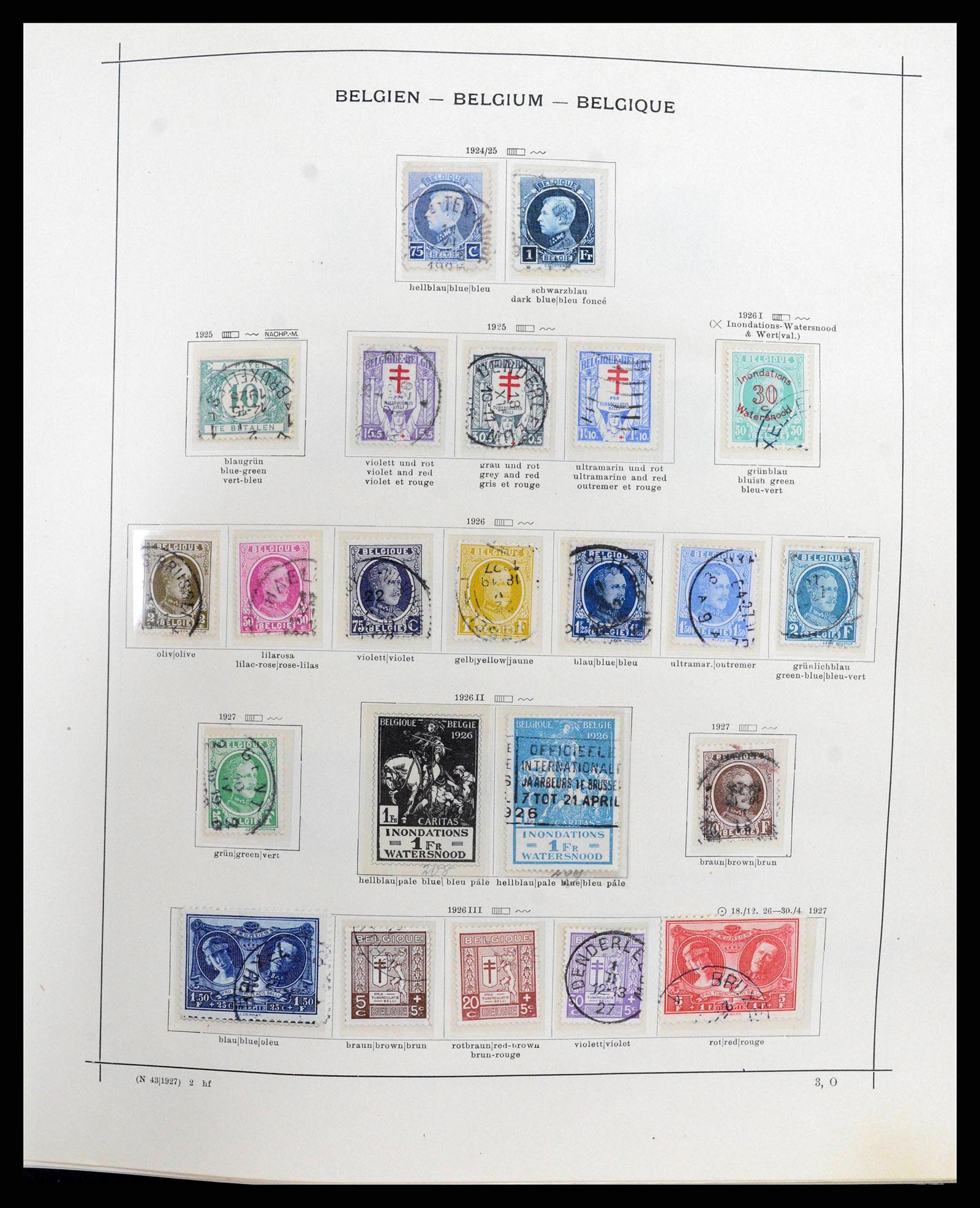 38167 0013 - Postzegelverzameling 38167 België 1849-1967.