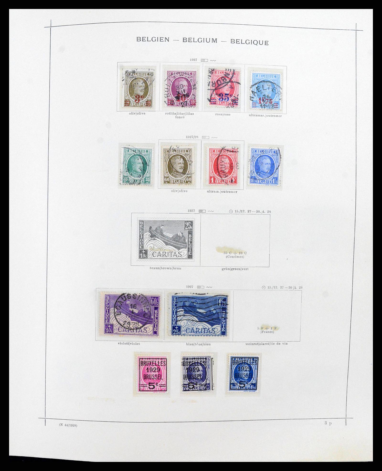 38167 0014 - Postzegelverzameling 38167 België 1849-1967.