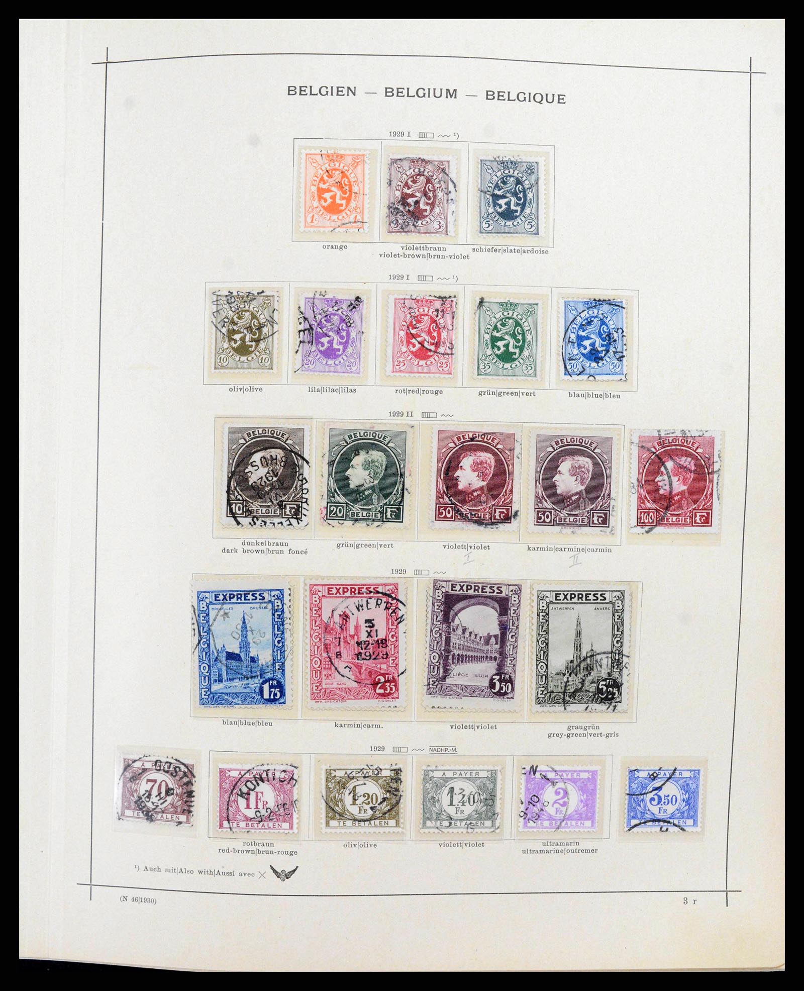 38167 0015 - Postzegelverzameling 38167 België 1849-1967.
