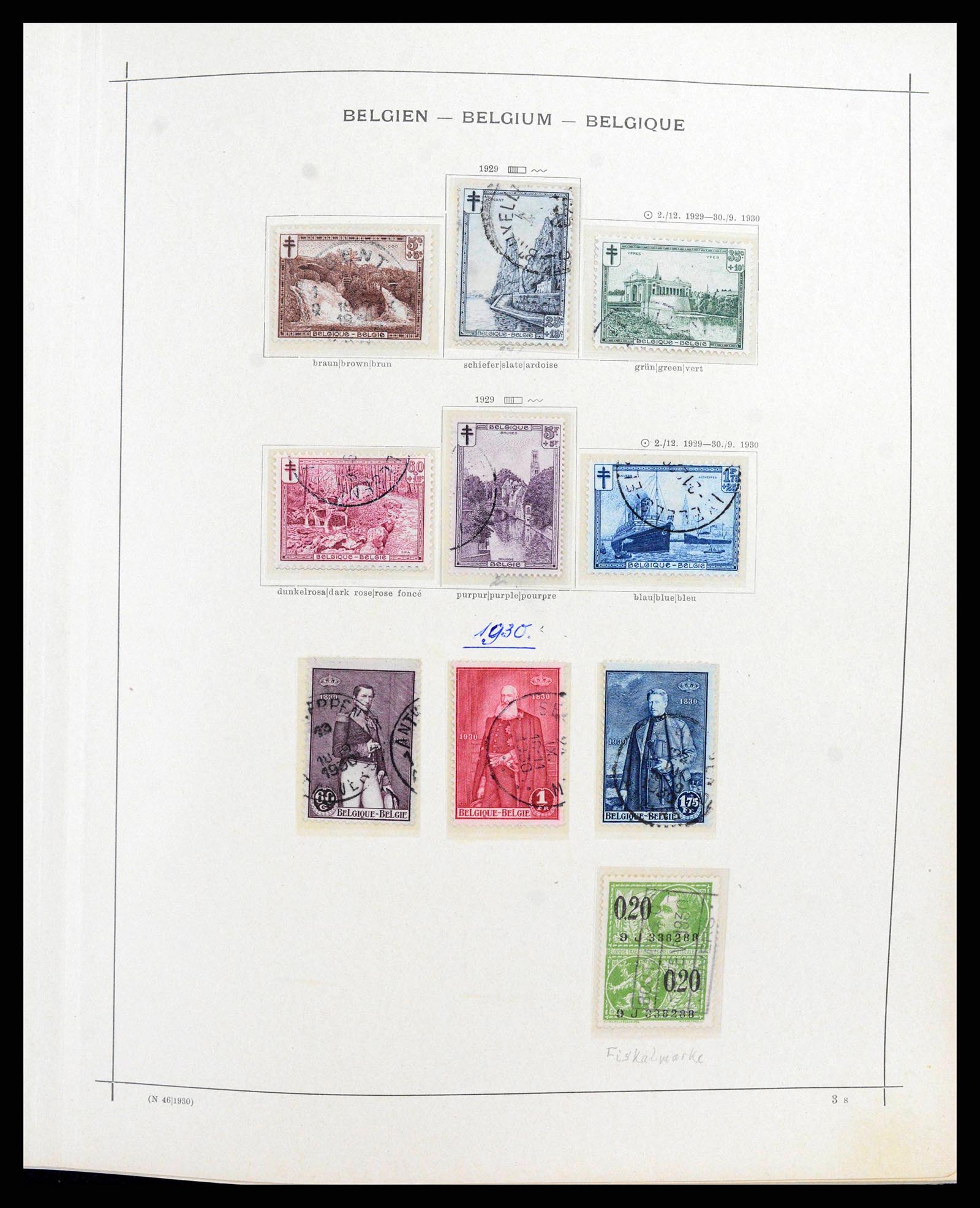 38167 0016 - Stamp collection 38167 Belgium 1849-1967.
