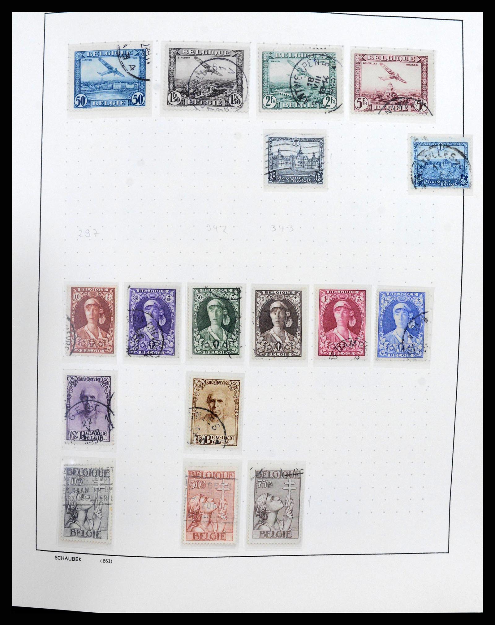 38167 0021 - Postzegelverzameling 38167 België 1849-1967.