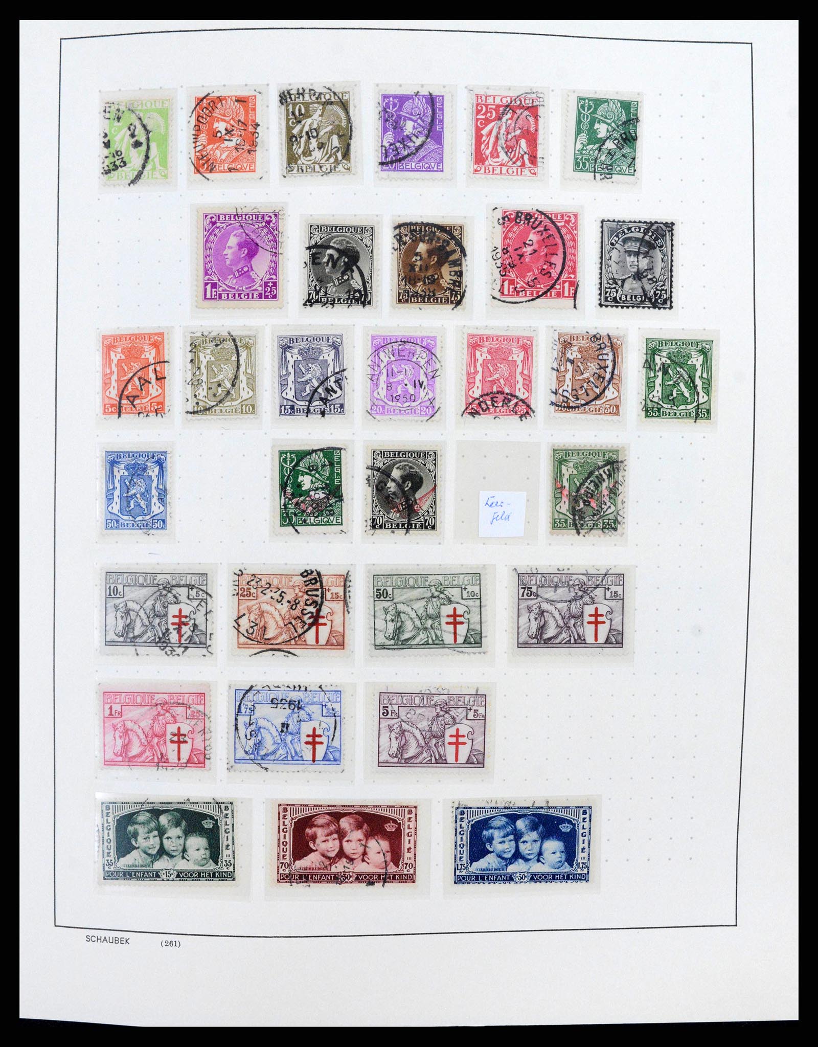 38167 0022 - Stamp collection 38167 Belgium 1849-1967.