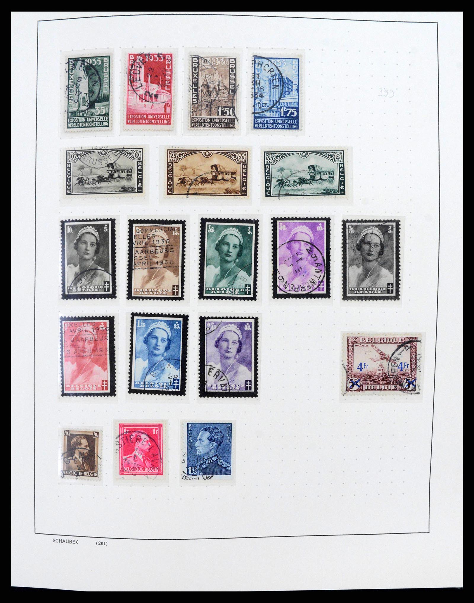 38167 0023 - Stamp collection 38167 Belgium 1849-1967.